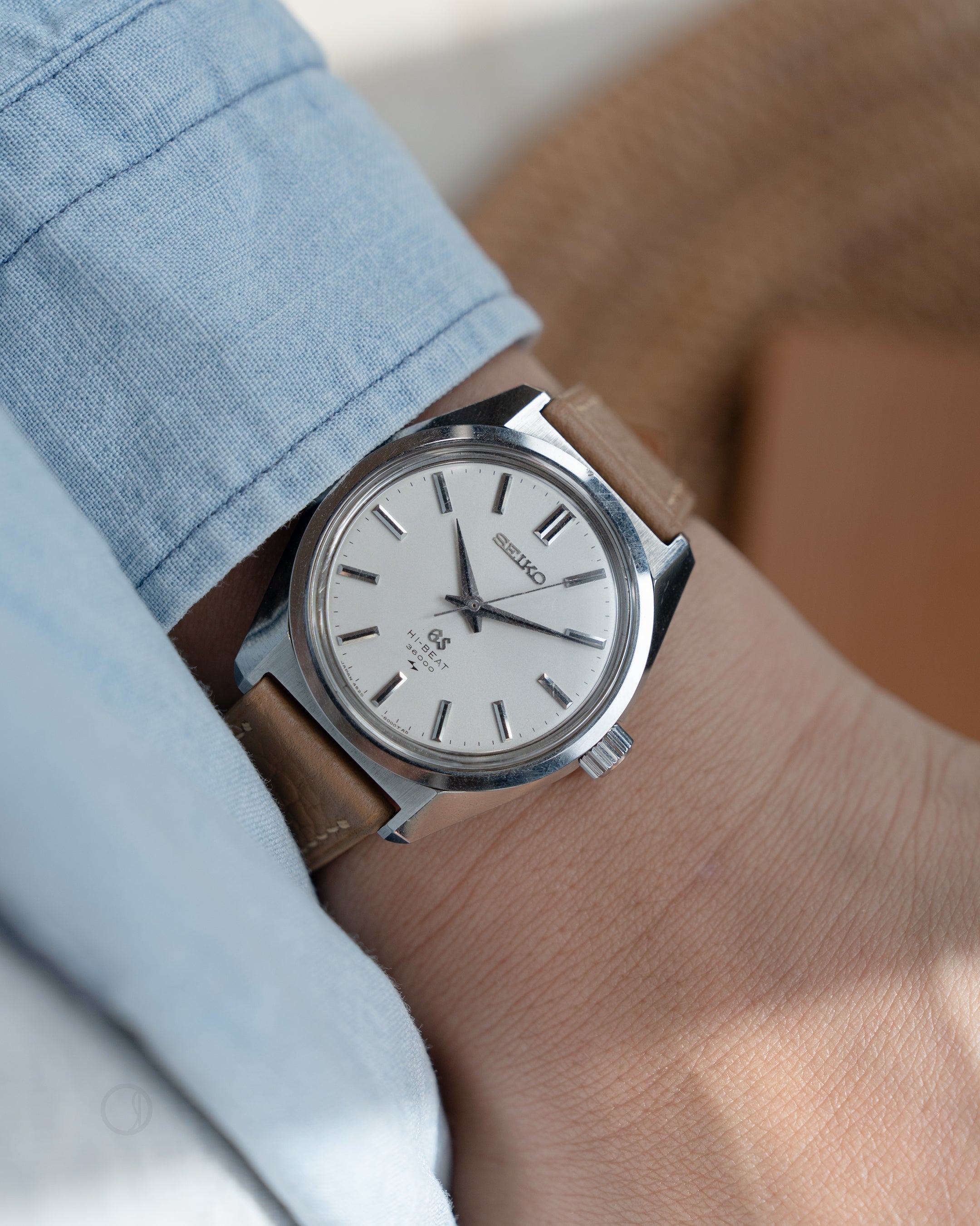 Grand Seiko 4520-8000 hibeat in steel from January 1969 – Special Dial