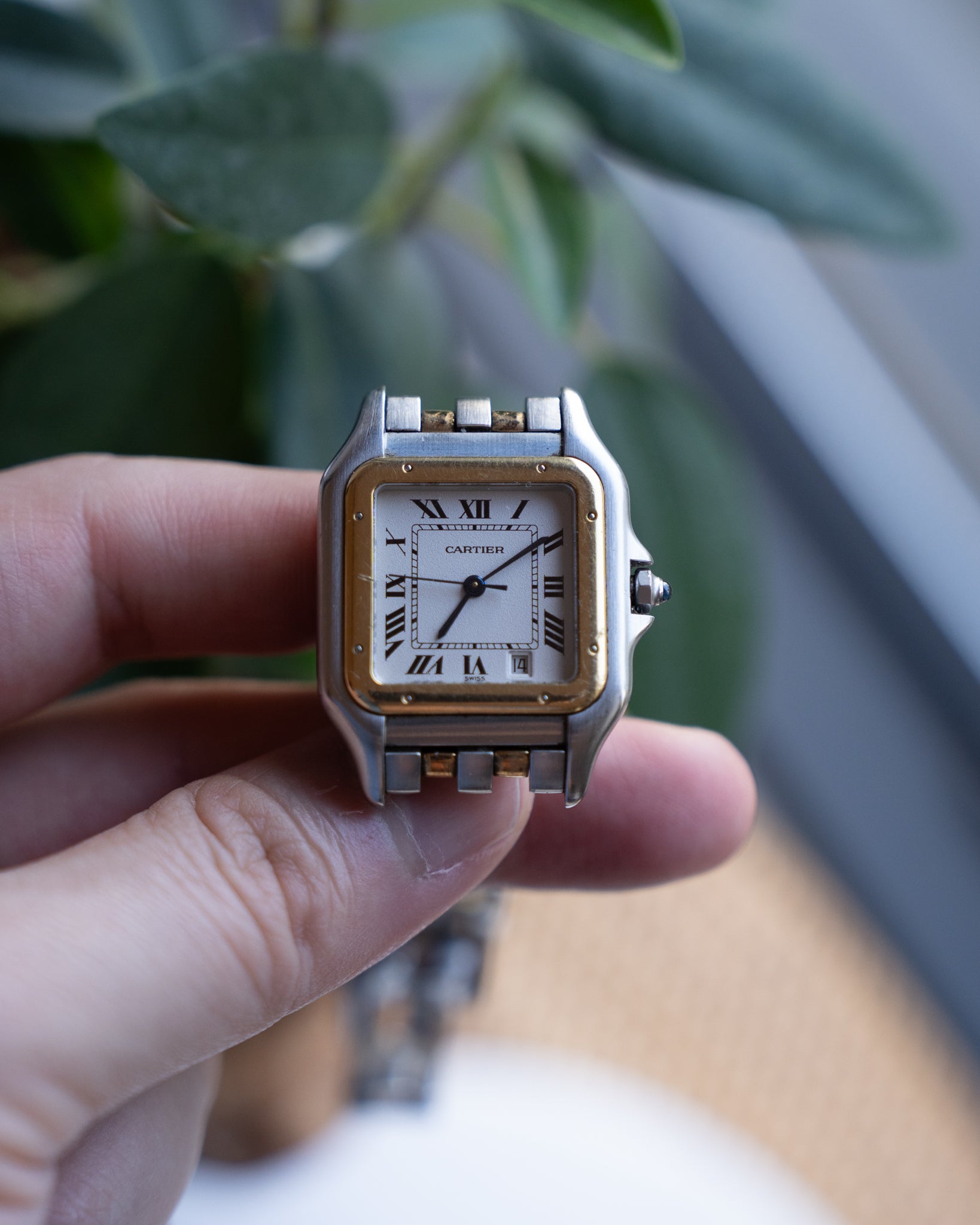 Cartier Panthere MM in steel gold ref. 1100 box papers