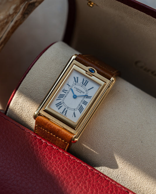 Cartier Tank Basculante CPCP "Collection Prive", Millenium Limited Edition ref 2391 in Yellow Gold, full set (Price on Request)