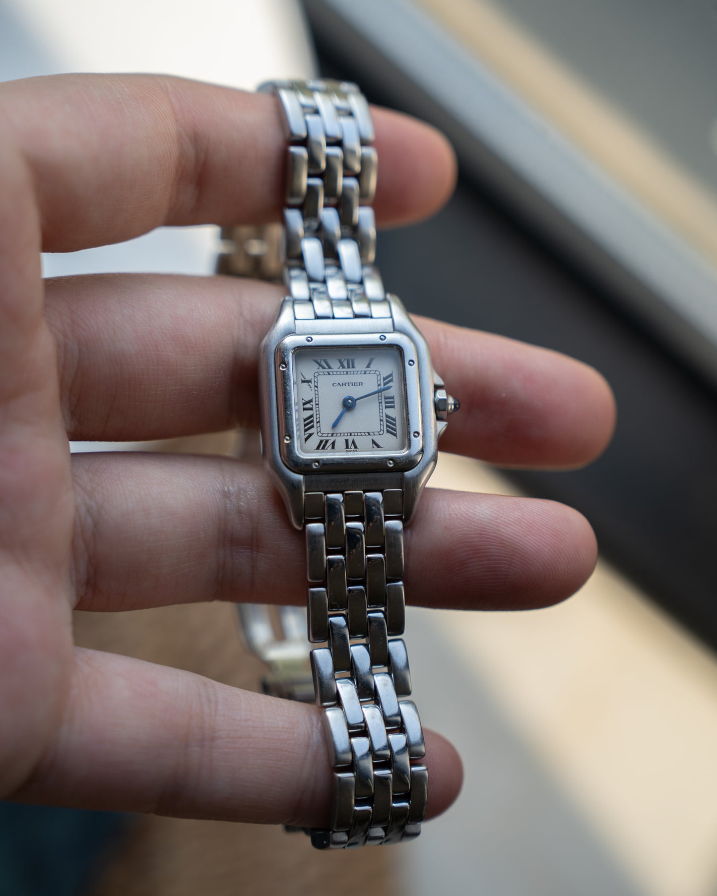 Cartier Panthere SM in steel ref. 1320, box & papers