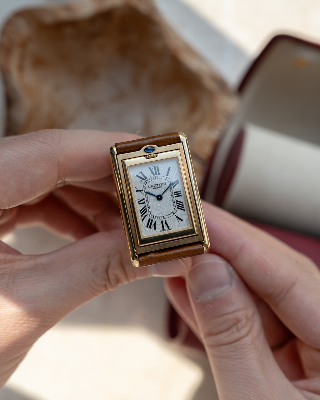 Cartier Tank Basculante CPCP "Collection Prive", Millenium Limited Edition ref 2391 in Yellow Gold, full set