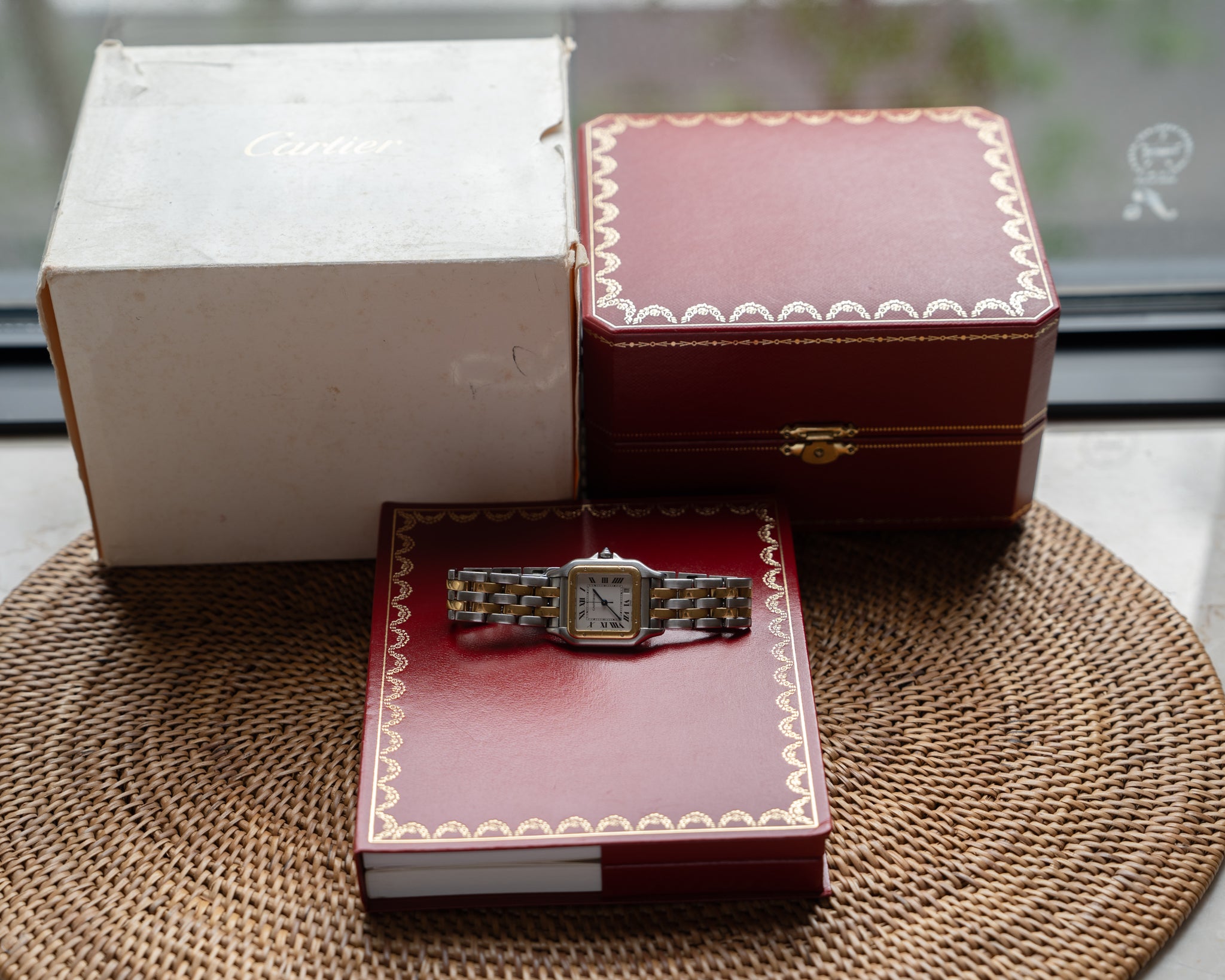 Cartier Panthere MM in steel gold ref. 1100 box papers