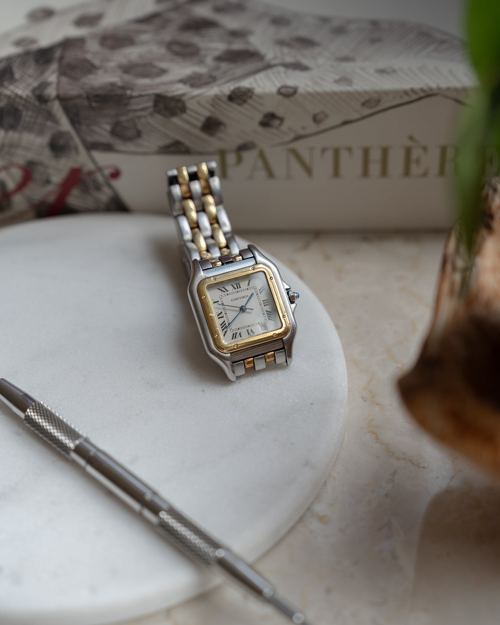 Cartier Panthere MM in steel & gold ref. 1100, box & papers