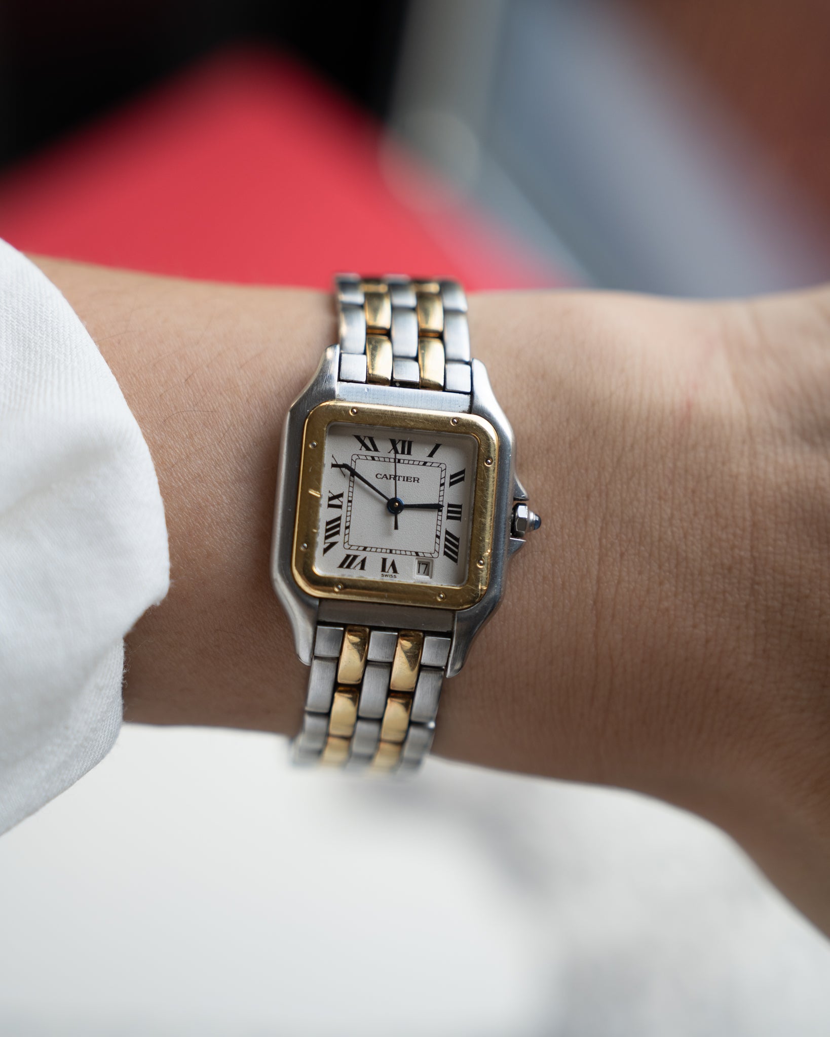 Cartier Panthere MM in steel & gold ref. 1100, box & papers