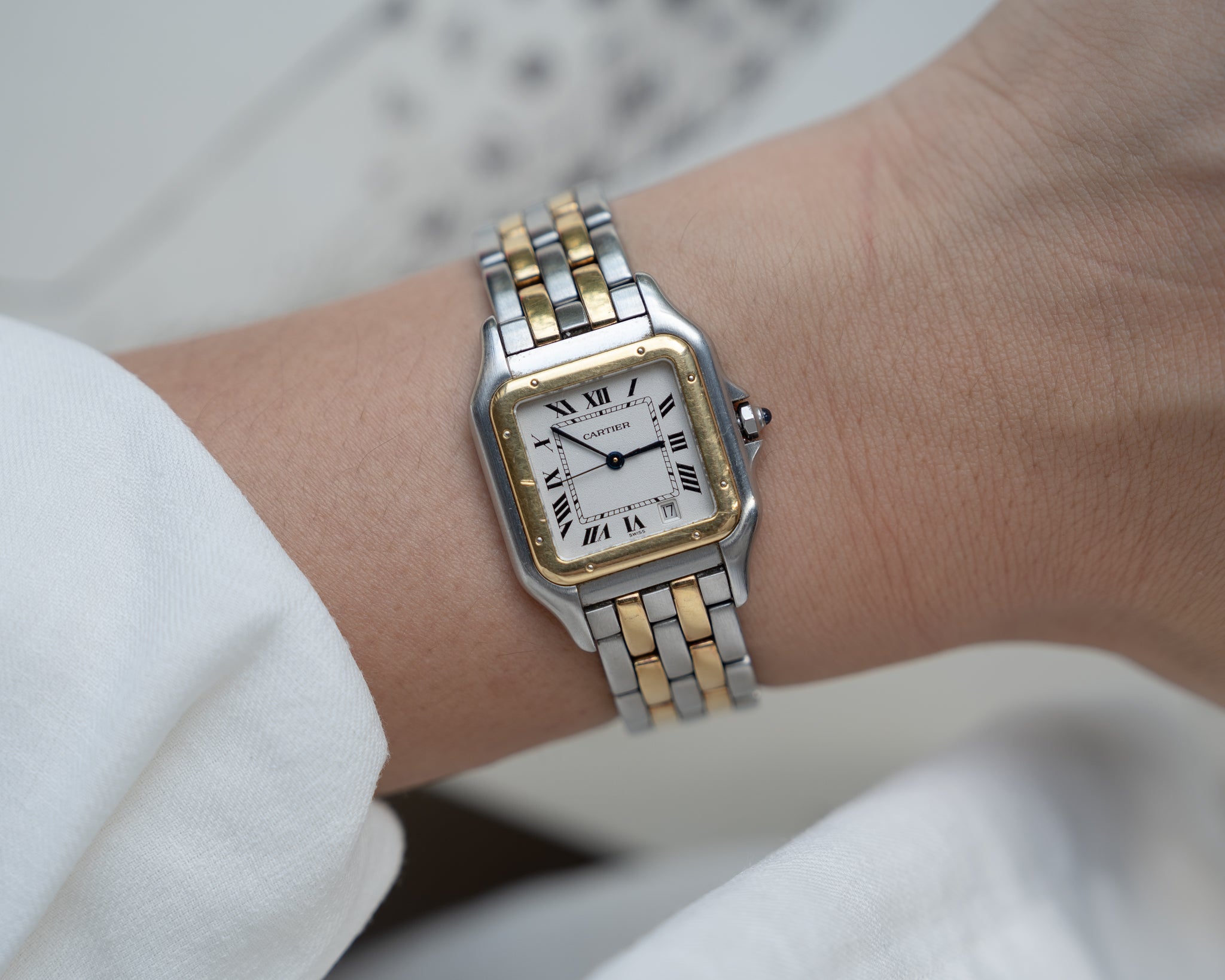 Cartier Panthere MM in steel & gold ref. 1100, box & papers