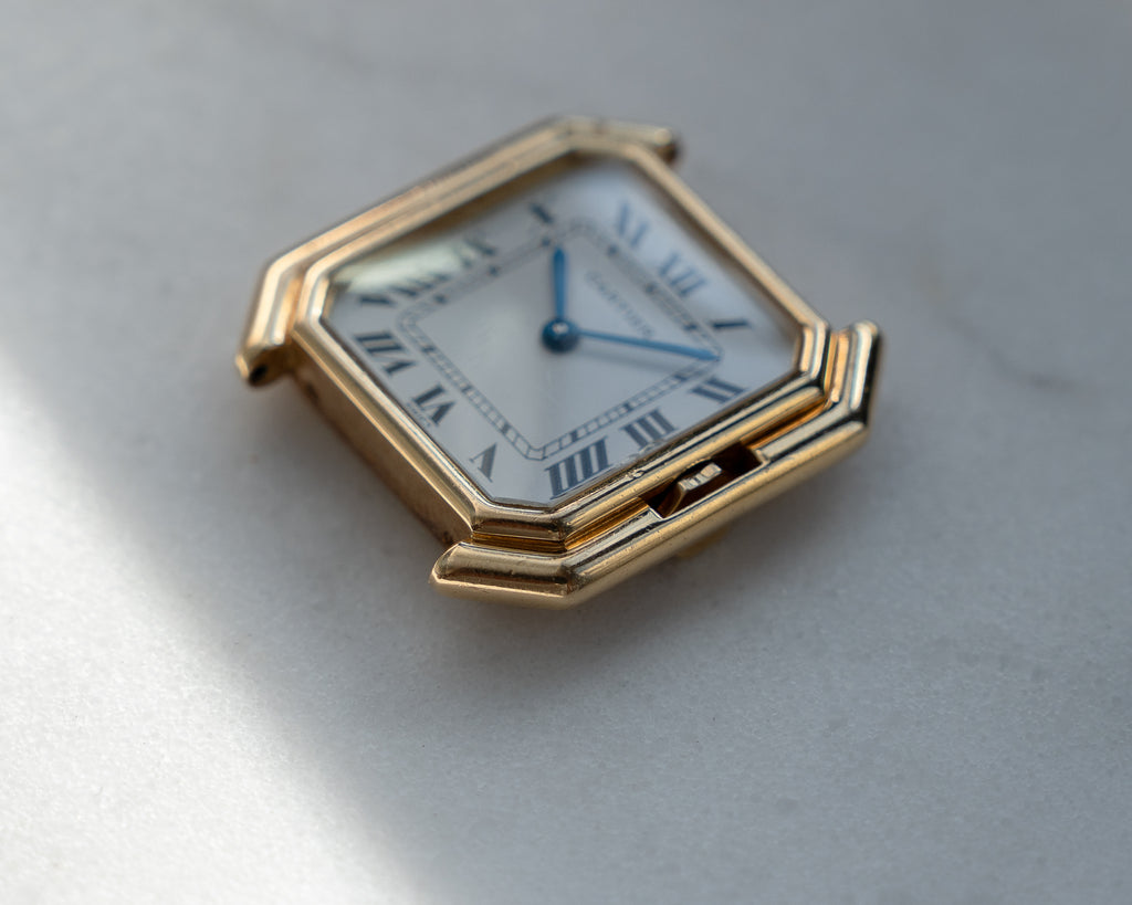 Cartier Ceinture in yellow gold, ref 78099 LM size, Swiss dial, with Cartier gold deployant clasp