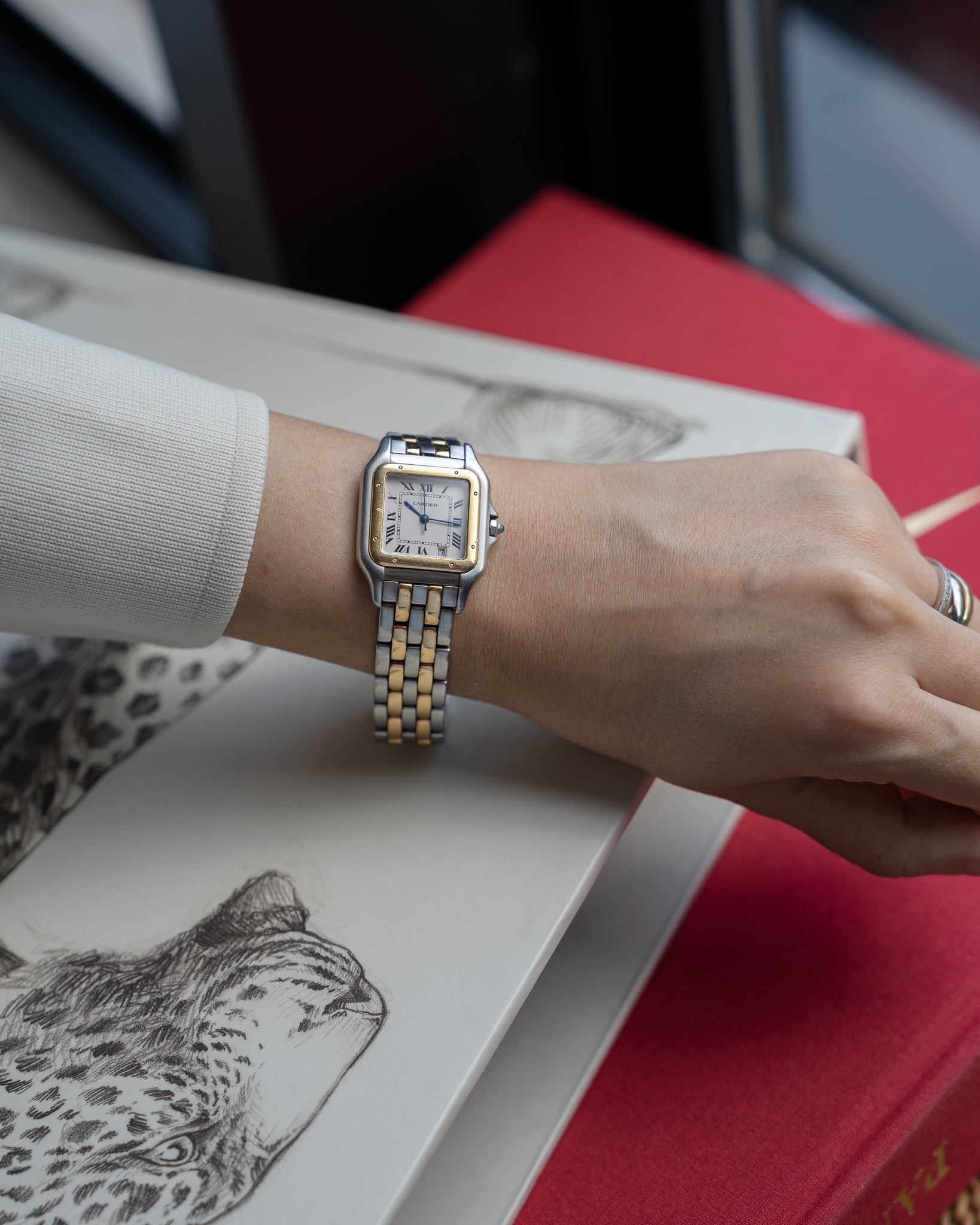 Cartier Panthere MM in steel & gold ref. 1100, box & papers