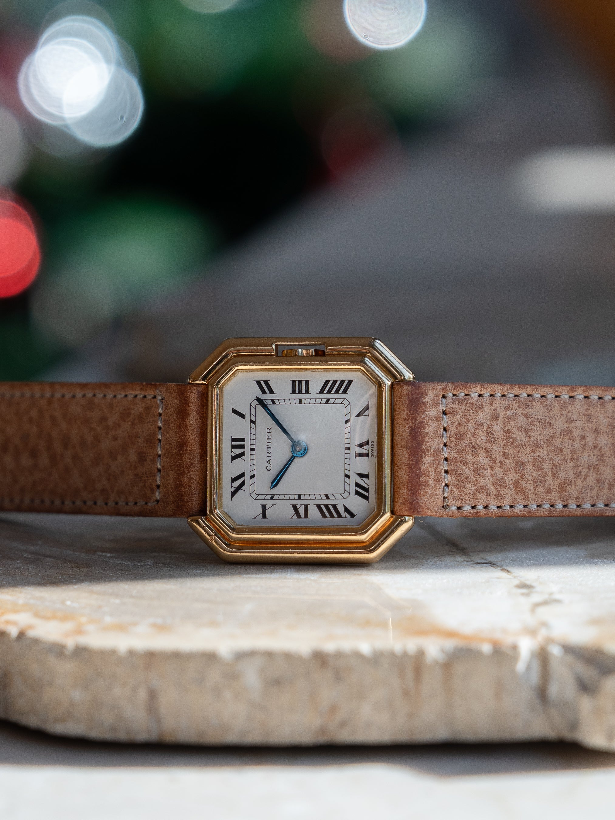 Cartier Ceinture in yellow gold, ref 78099 LM size, Swiss dial, with Cartier gold deployant clasp