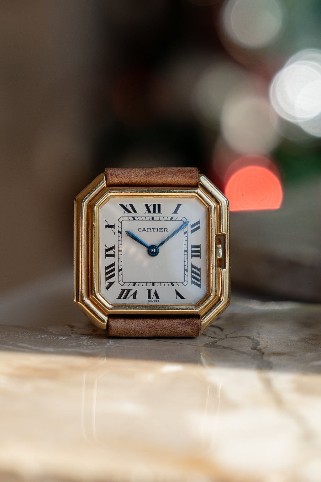 Cartier Ceinture in yellow gold, ref 78099 LM size, Swiss dial, with Cartier gold deployant clasp