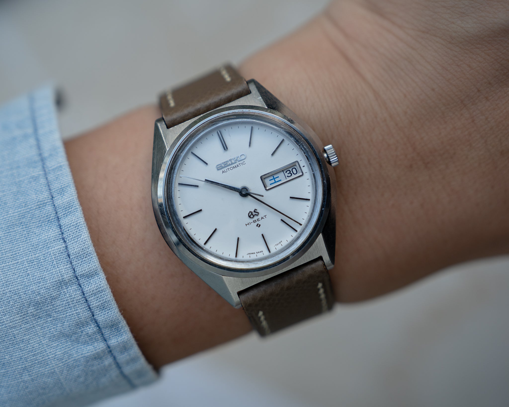 Grand Seiko 5646-7010 hibeat automatic August 1970