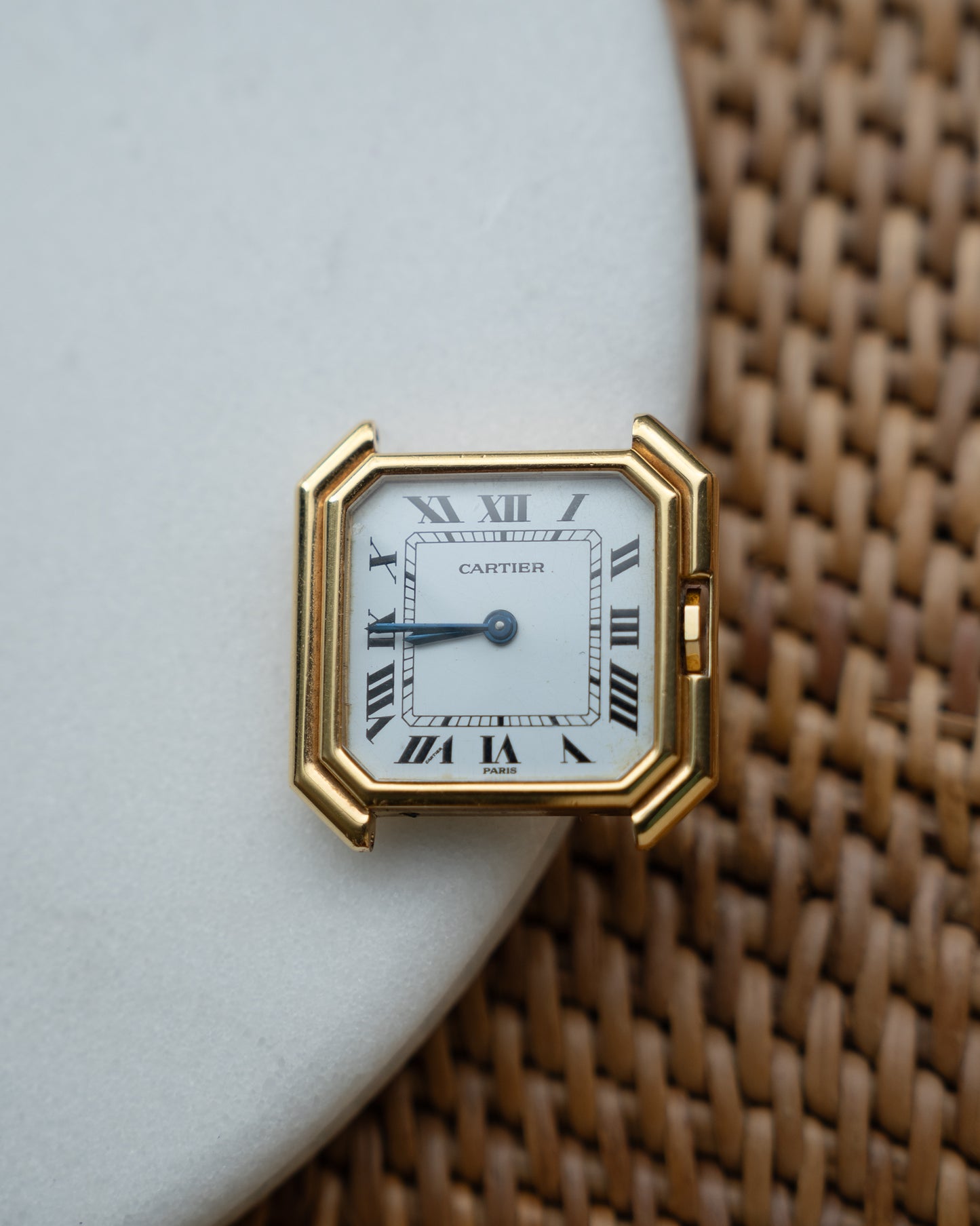 Cartier Ceinture 18k LM Yellow Gold, Paris dial - mechanical movement - box & papers, original owner