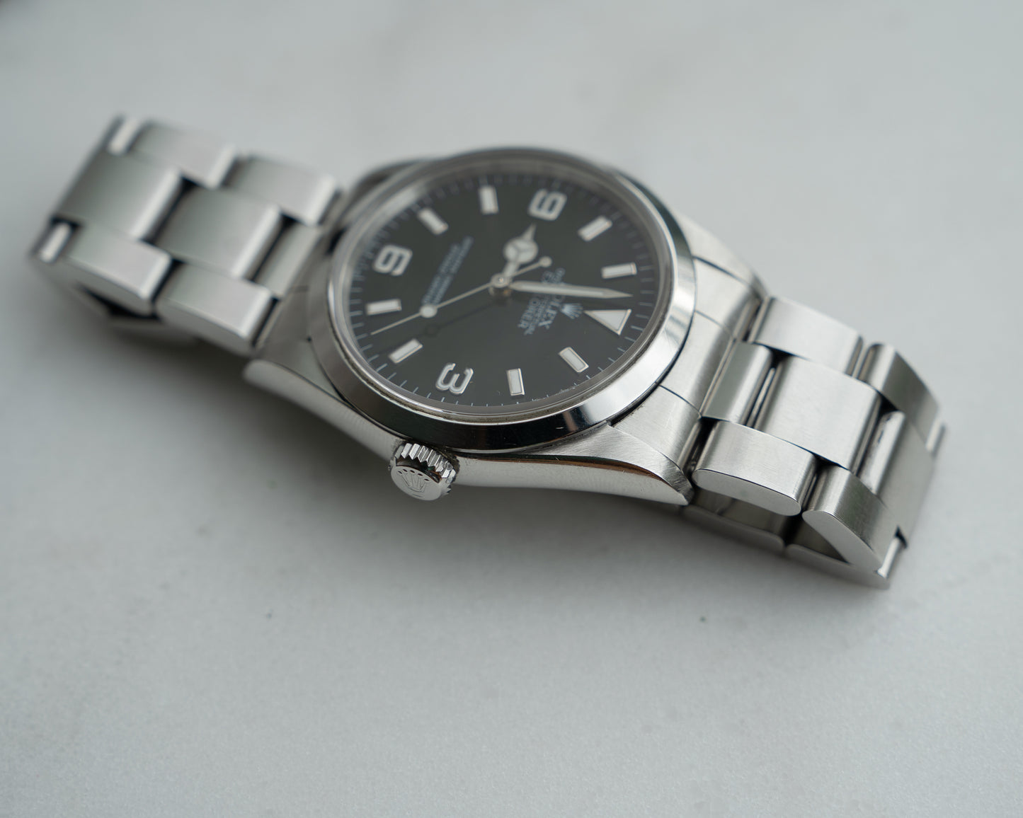 Rolex Explorer I reference 14270, T-Swiss dial T serial from 1996