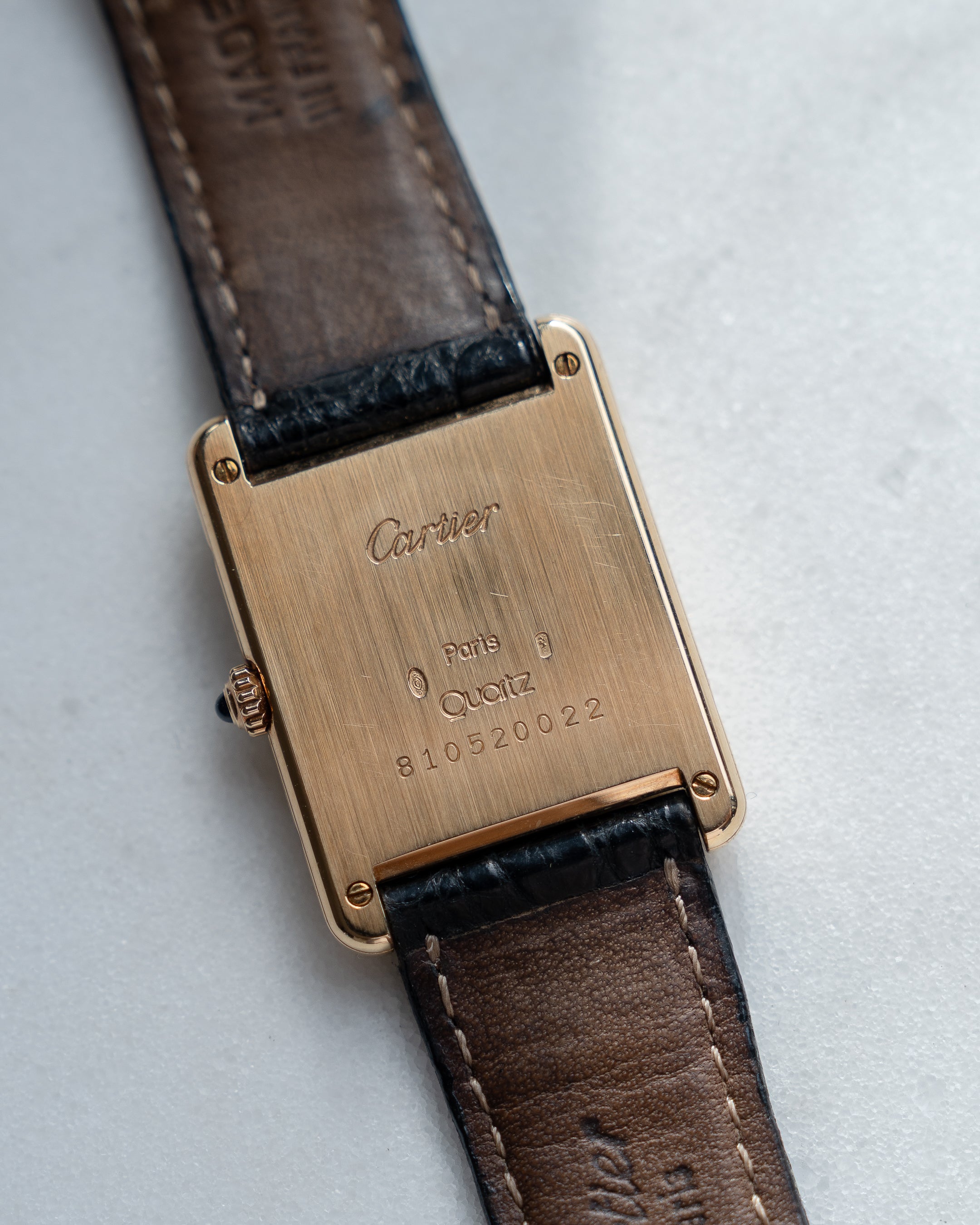 Cartier Tank Louis ref 81052 in 18k yellow gold, Swiss only dial, caliber QZ690