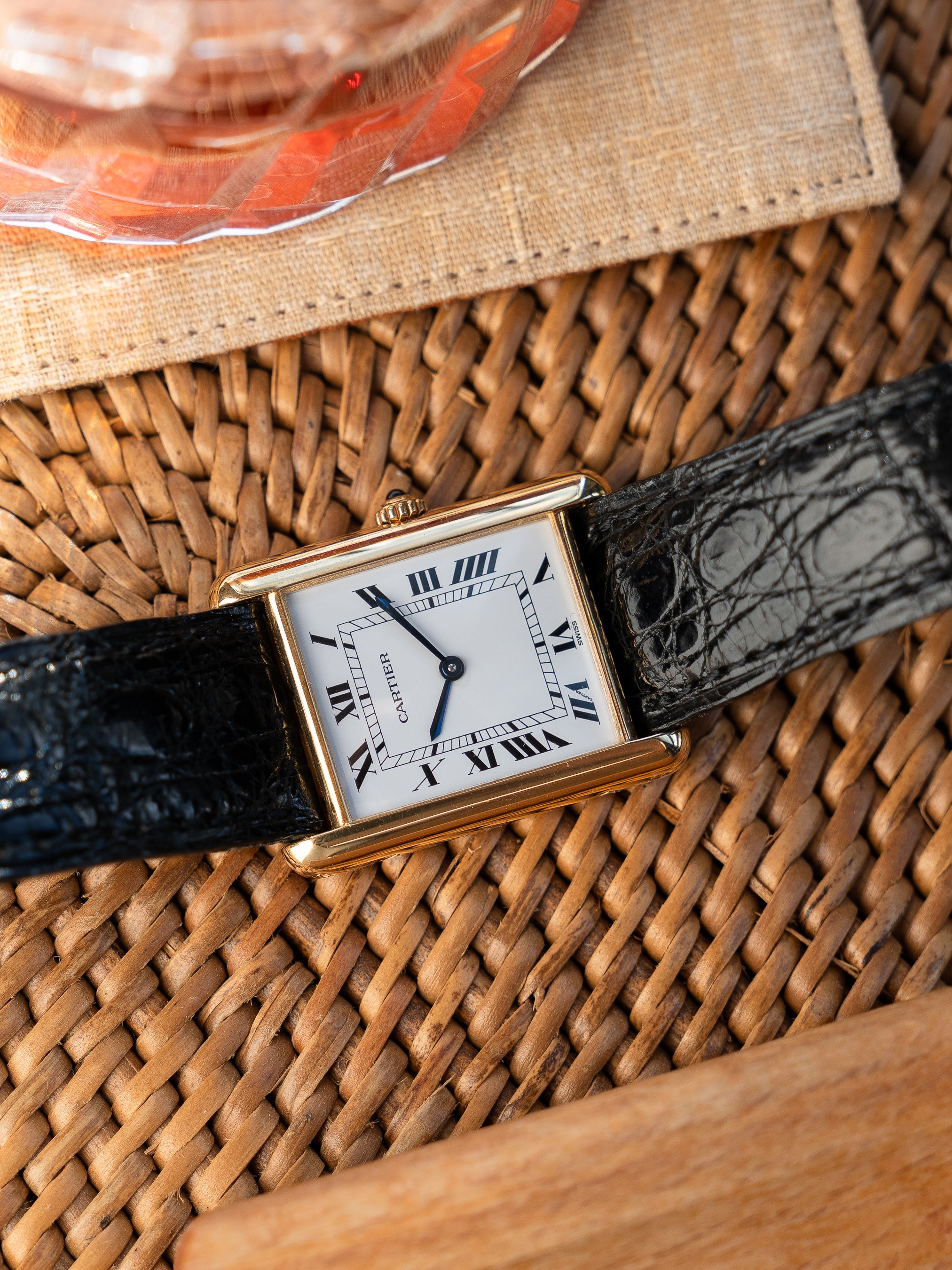 Cartier Tank Louis ref 81052 in 18k yellow gold, Swiss only dial, caliber QZ690