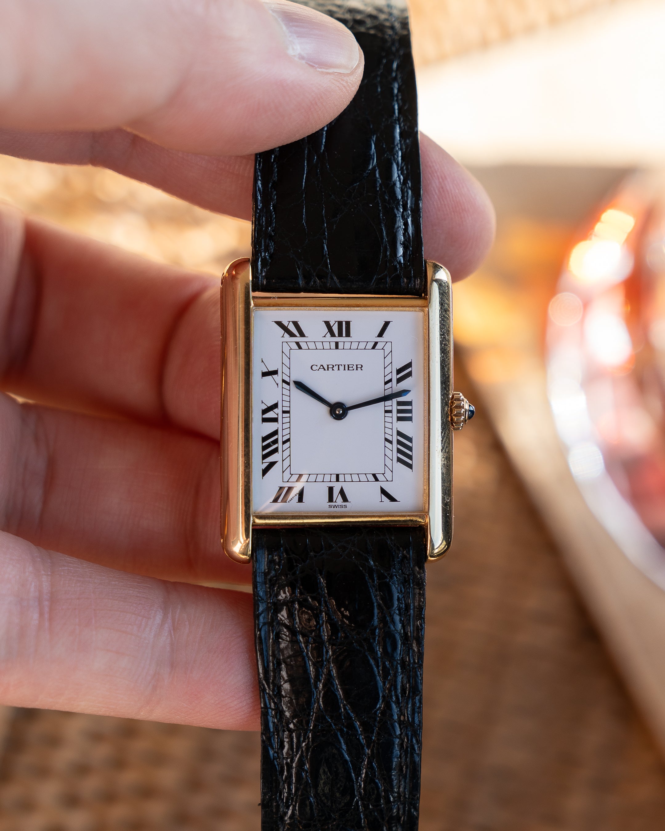 Cartier Tank Louis ref 81052 in 18k yellow gold, Swiss only dial