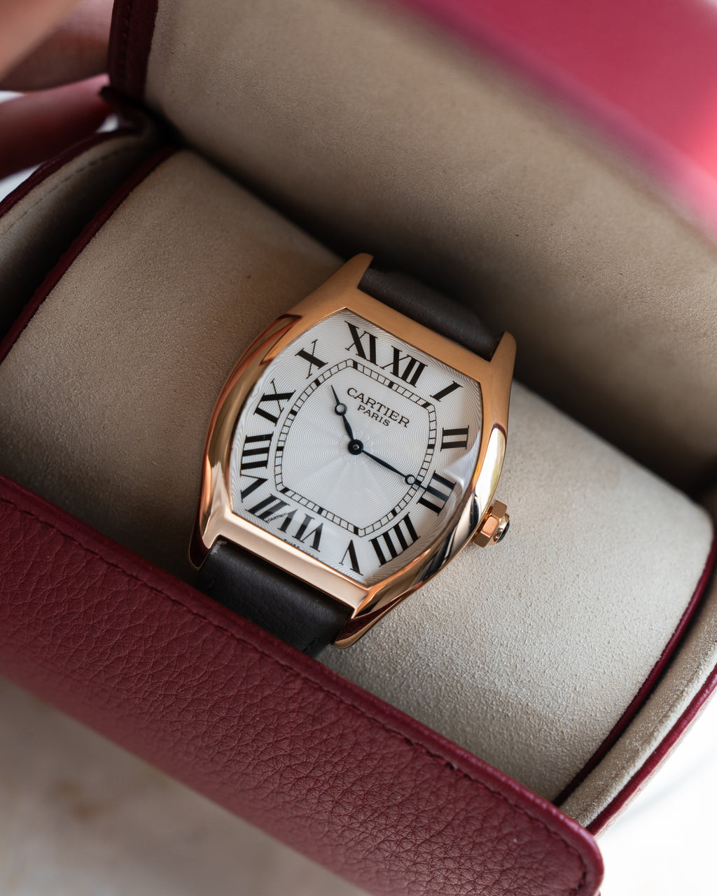 Cartier Tortue CPCP "Collection Prive", XL size in Rose Gold, ref 2763