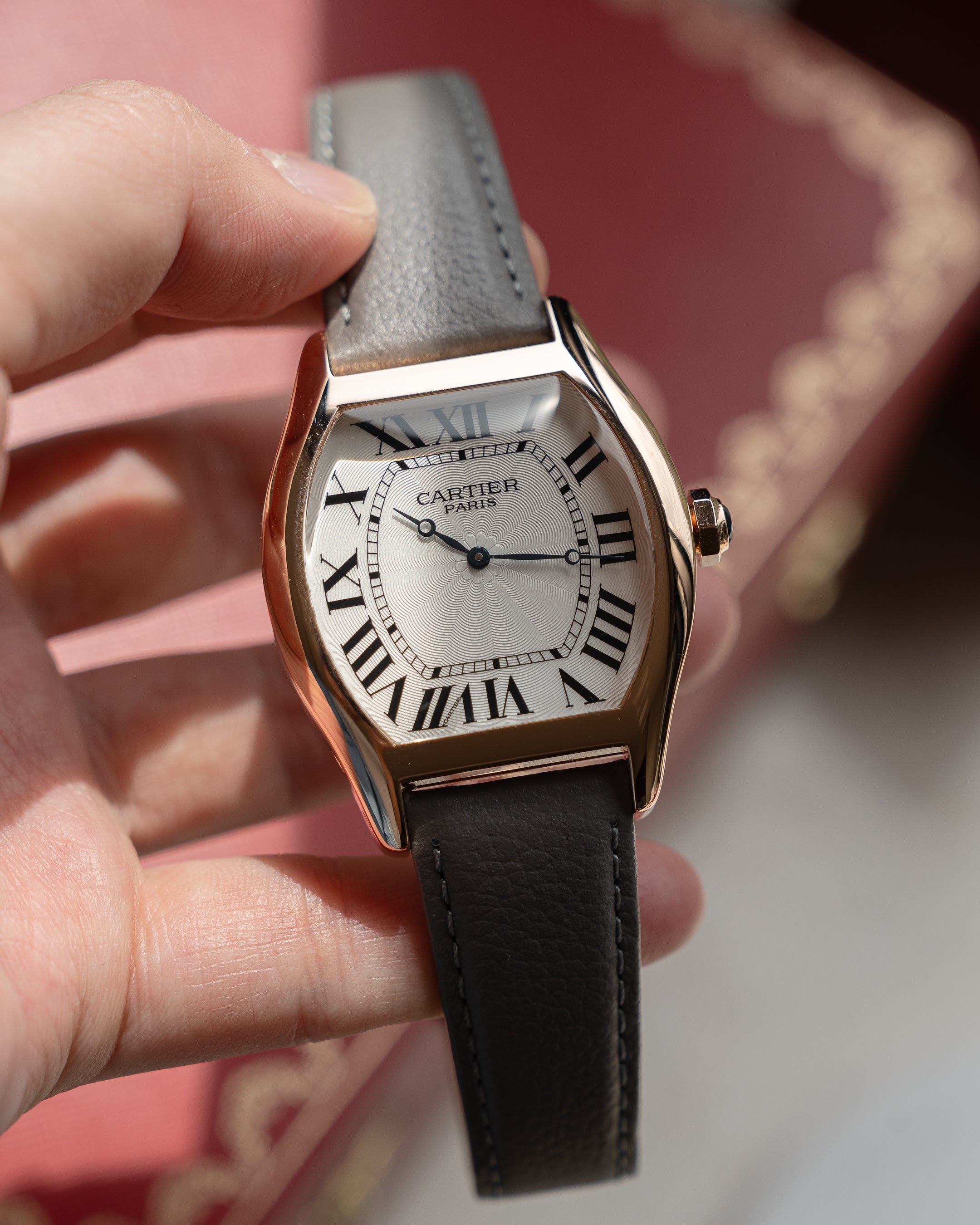 Cartier Tortue CPCP "Collection Prive", XL size in Rose Gold, ref 2763