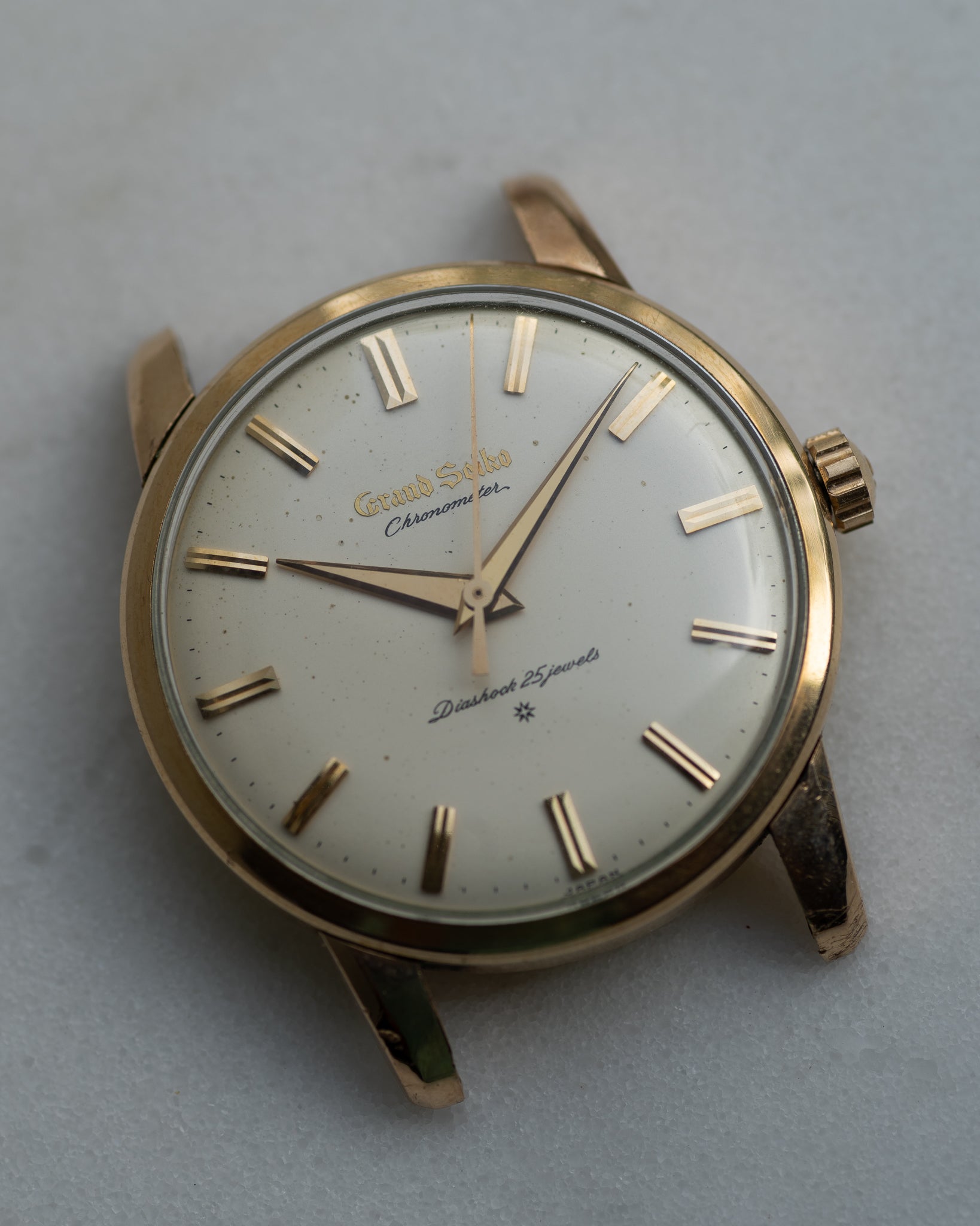 Grand Seiko First raised logo with original papers, December 1962