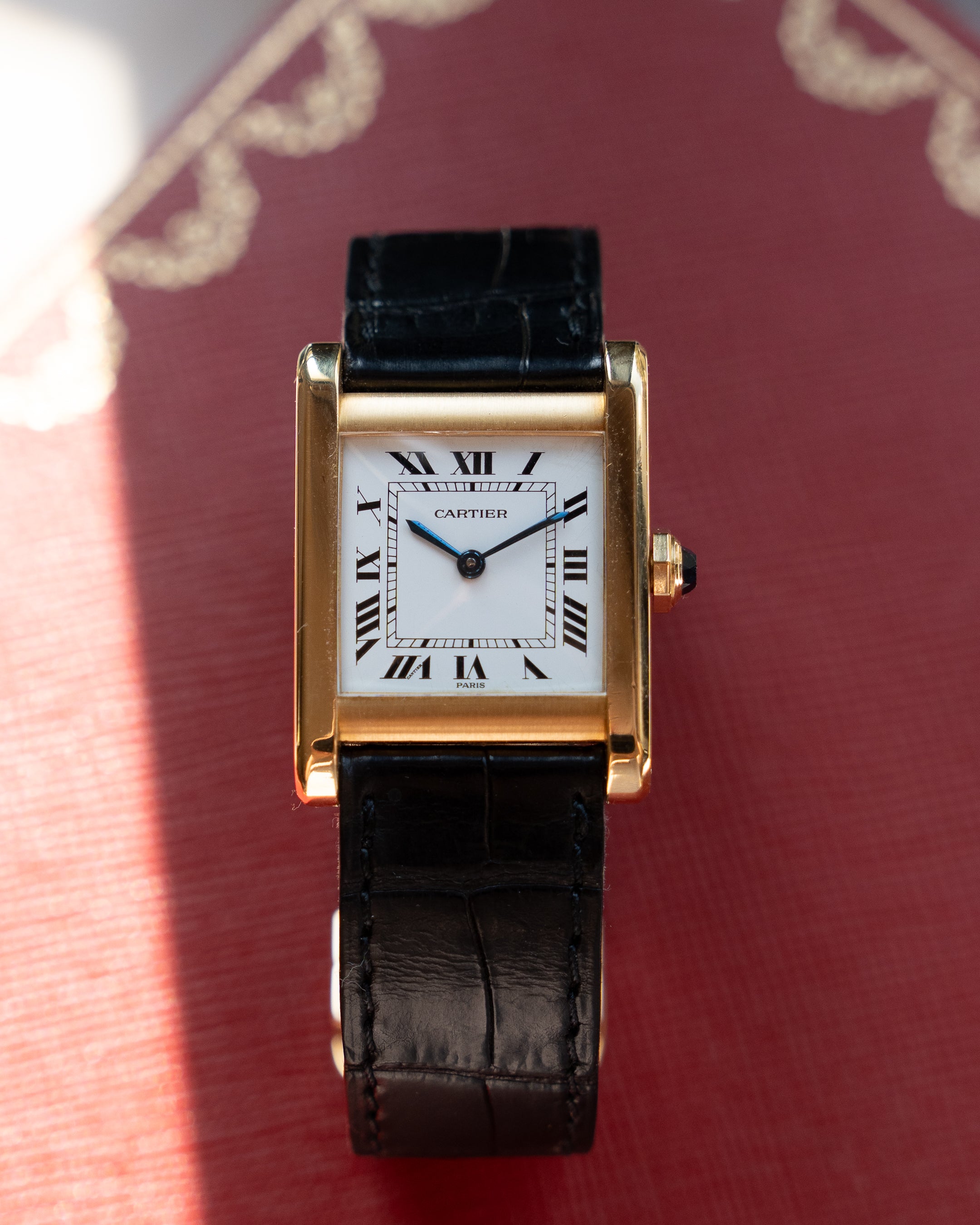 Cartier Tank Normale ref 78092 in yellow gold, full set, life time guarantee card