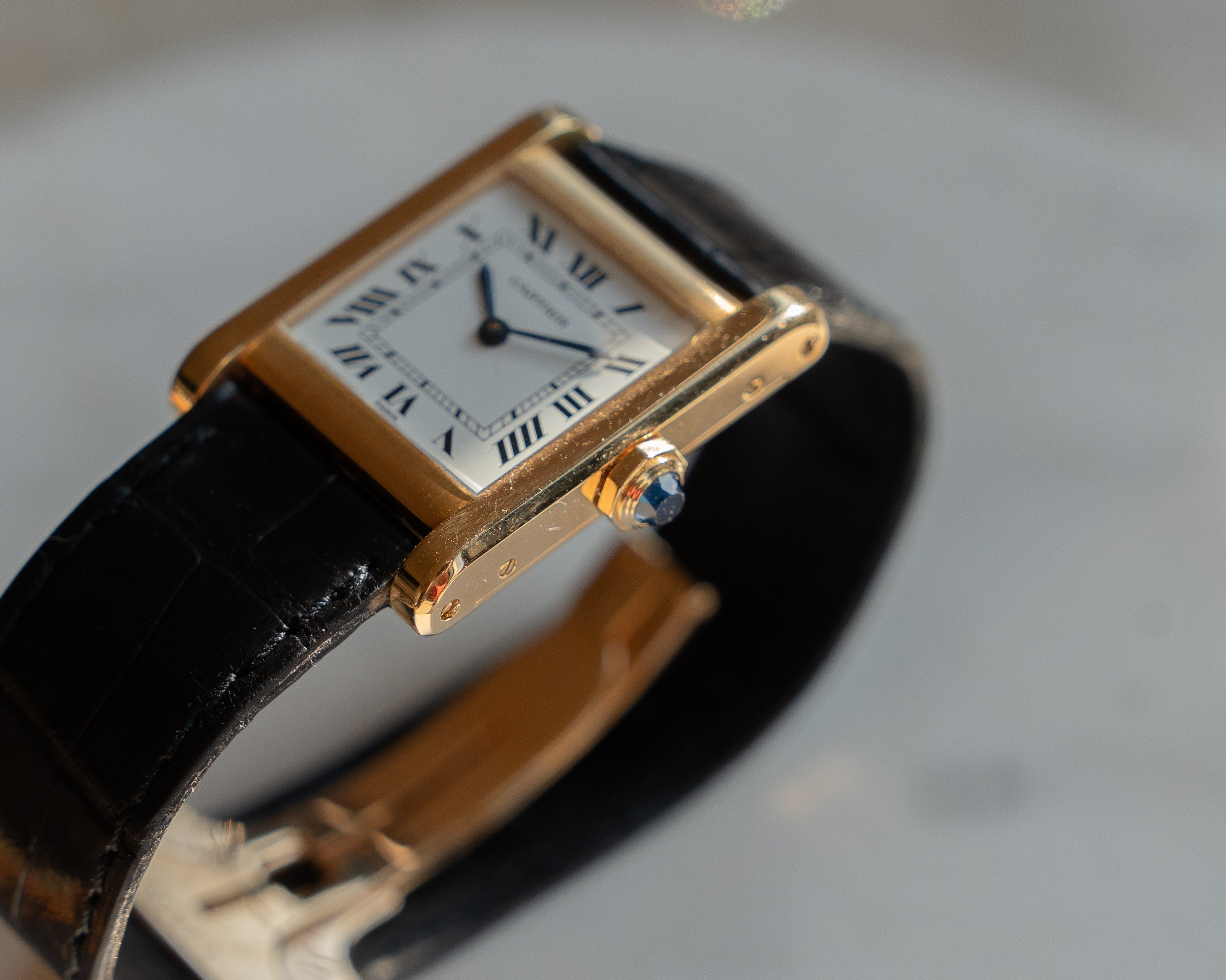 Cartier Tank Normale ref 78092 in yellow gold, full set, life time