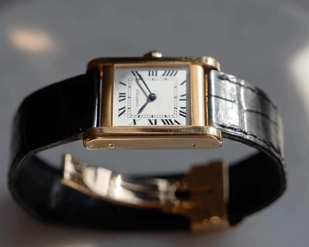 Cartier Tank Normale ref 78092 in yellow gold, full set, life time guarantee card