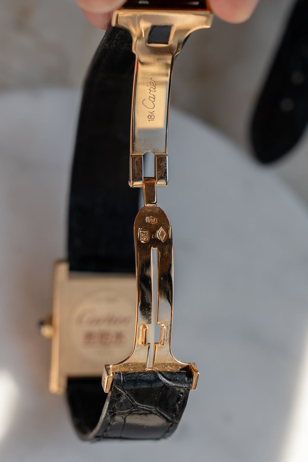 Cartier Tank Normale ref 78092 in yellow gold, full set, life time guarantee card