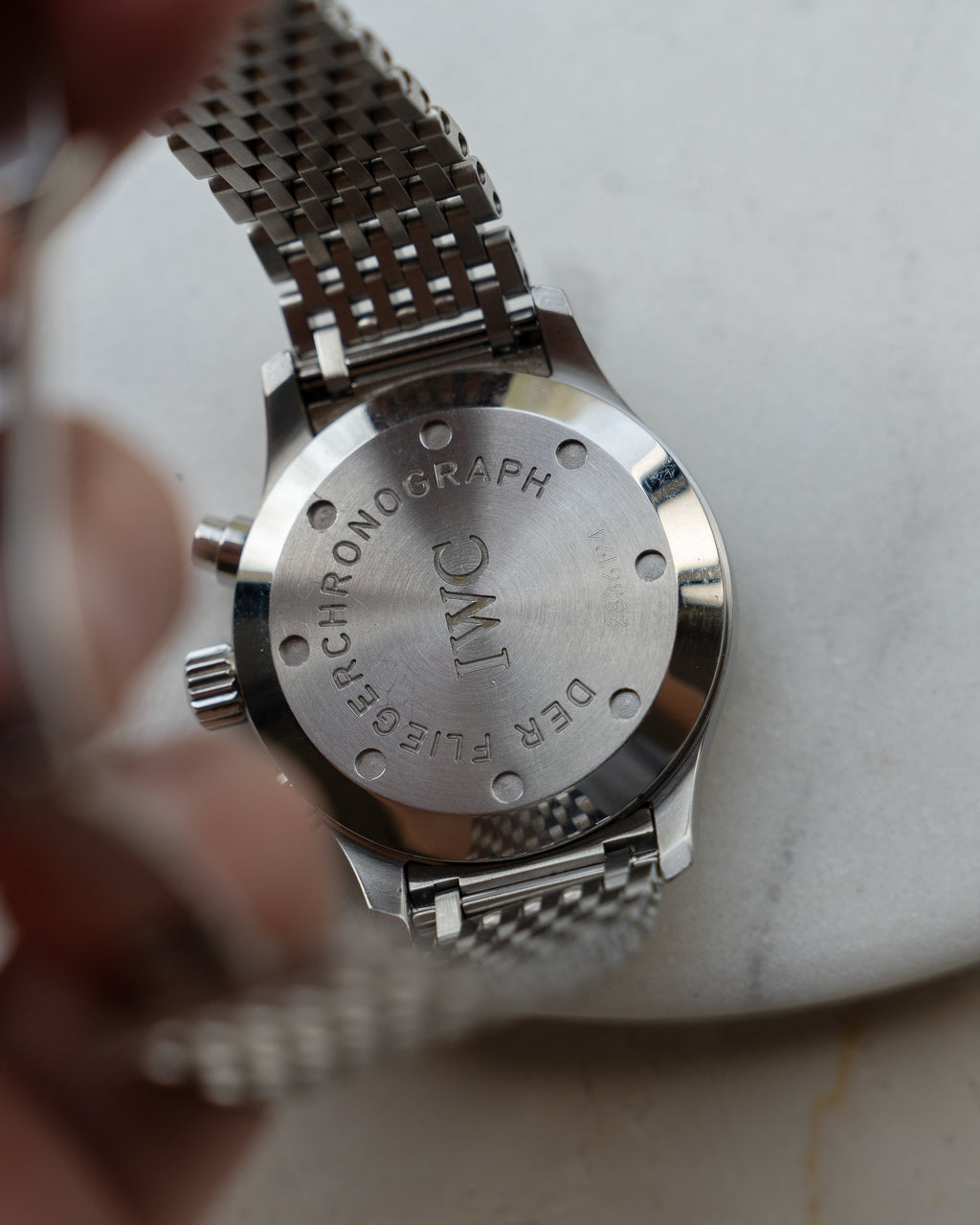 IWC Fliegerchronograph ref. 3741 mecha-quartz with original bracelet