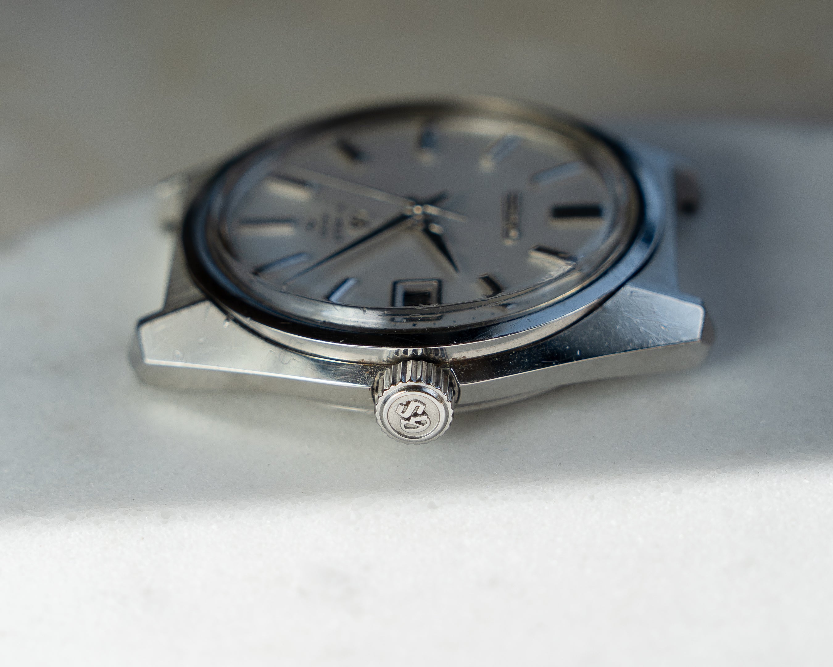 Grand Seiko 4522-8000 in steel, hibeat 1971 Toshiba commemorative edition