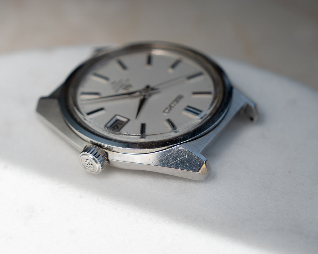 Grand Seiko 4522-8000 in steel, hibeat 1971 Toshiba commemorative edition