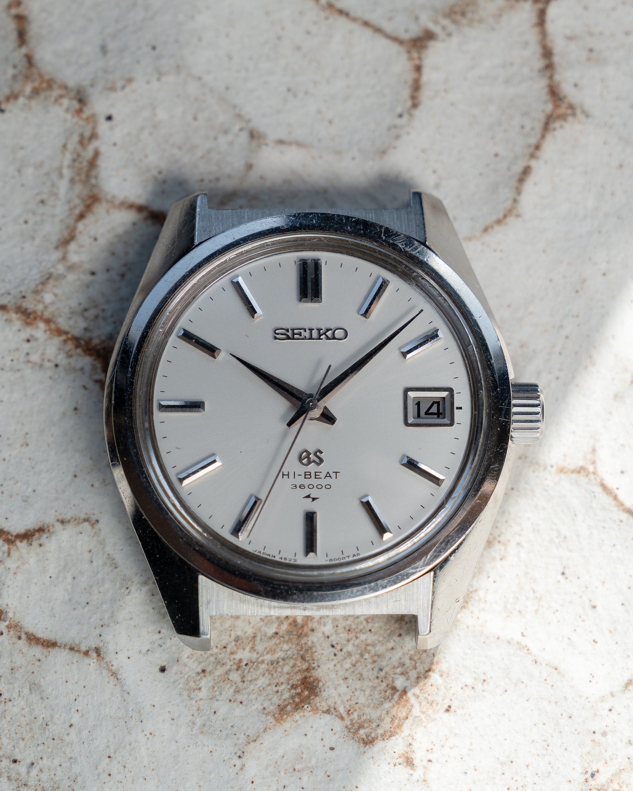 Grand Seiko 4522-8000 in steel, hibeat 1971 Toshiba commemorative edition