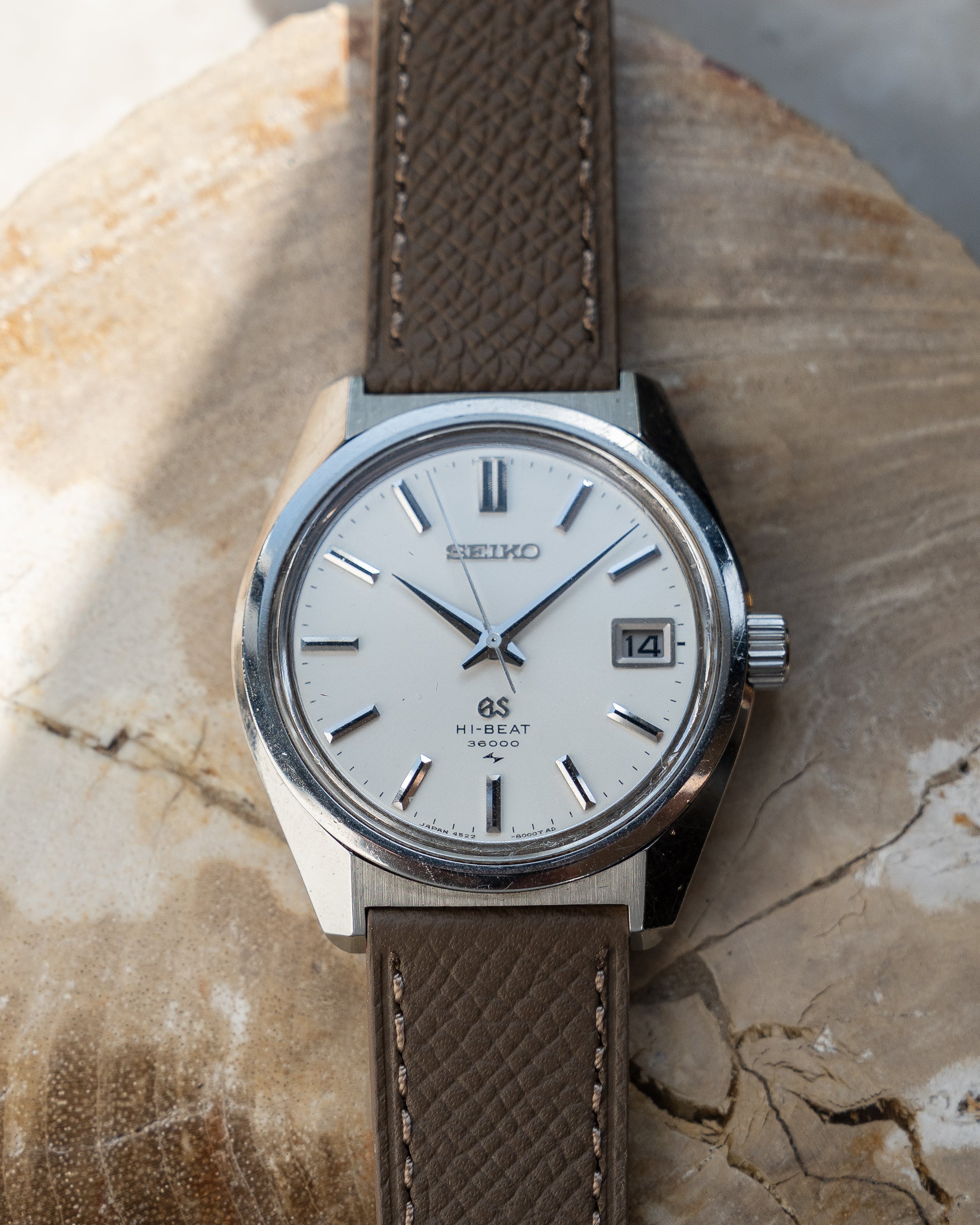 Grand Seiko 4522-8000 in steel, hibeat 1971 Toshiba commemorative edition