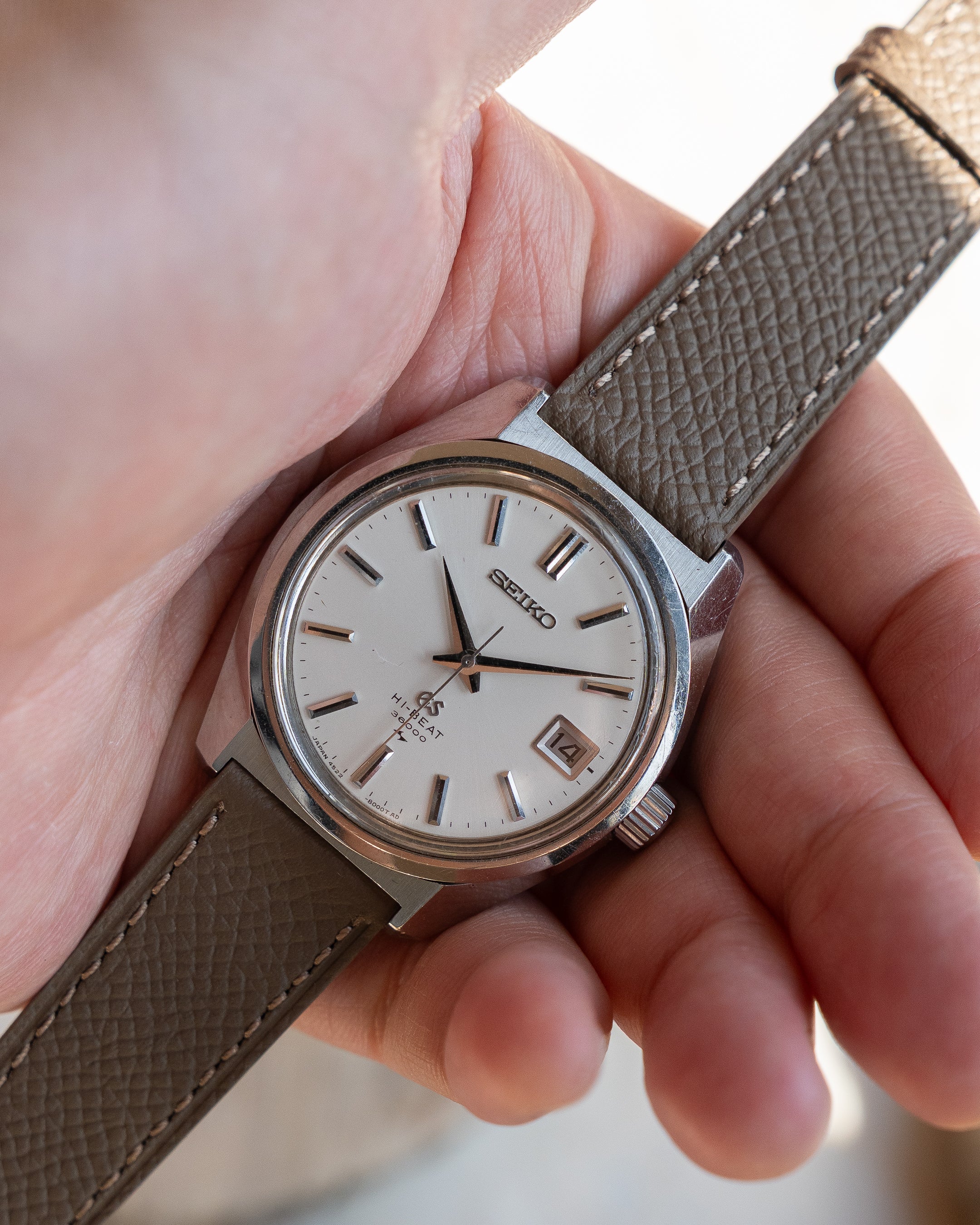 ベビコ Grand Seiko 4522-8000 in steel, hibeat 1971 Toshiba commemorative