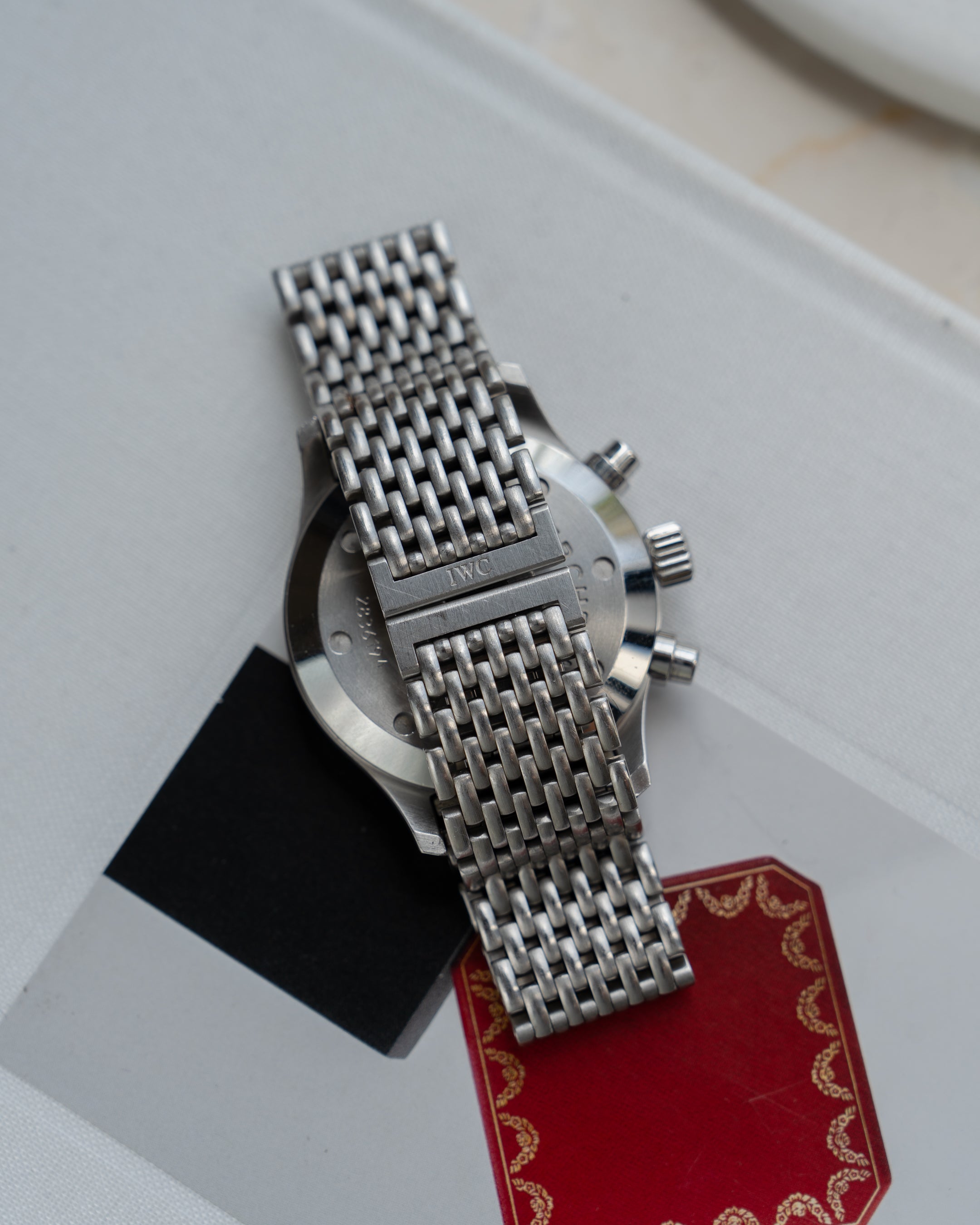 IWC Fliegerchronograph ref. 3741 mecha-quartz with original bracelet