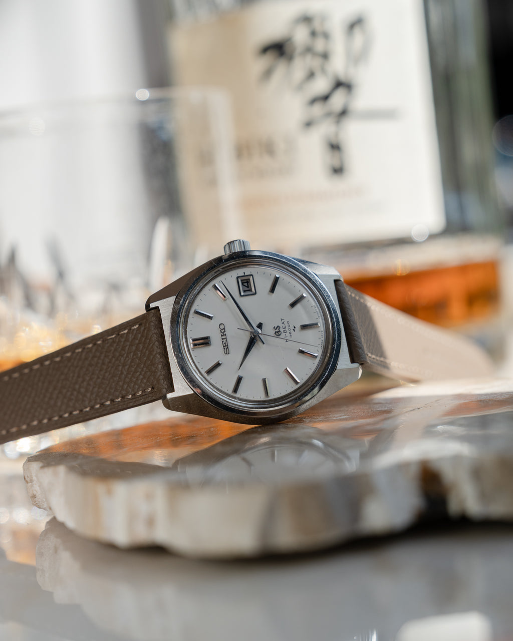 Grand Seiko 4522-8000 in steel, hibeat 1971 Toshiba commemorative edition