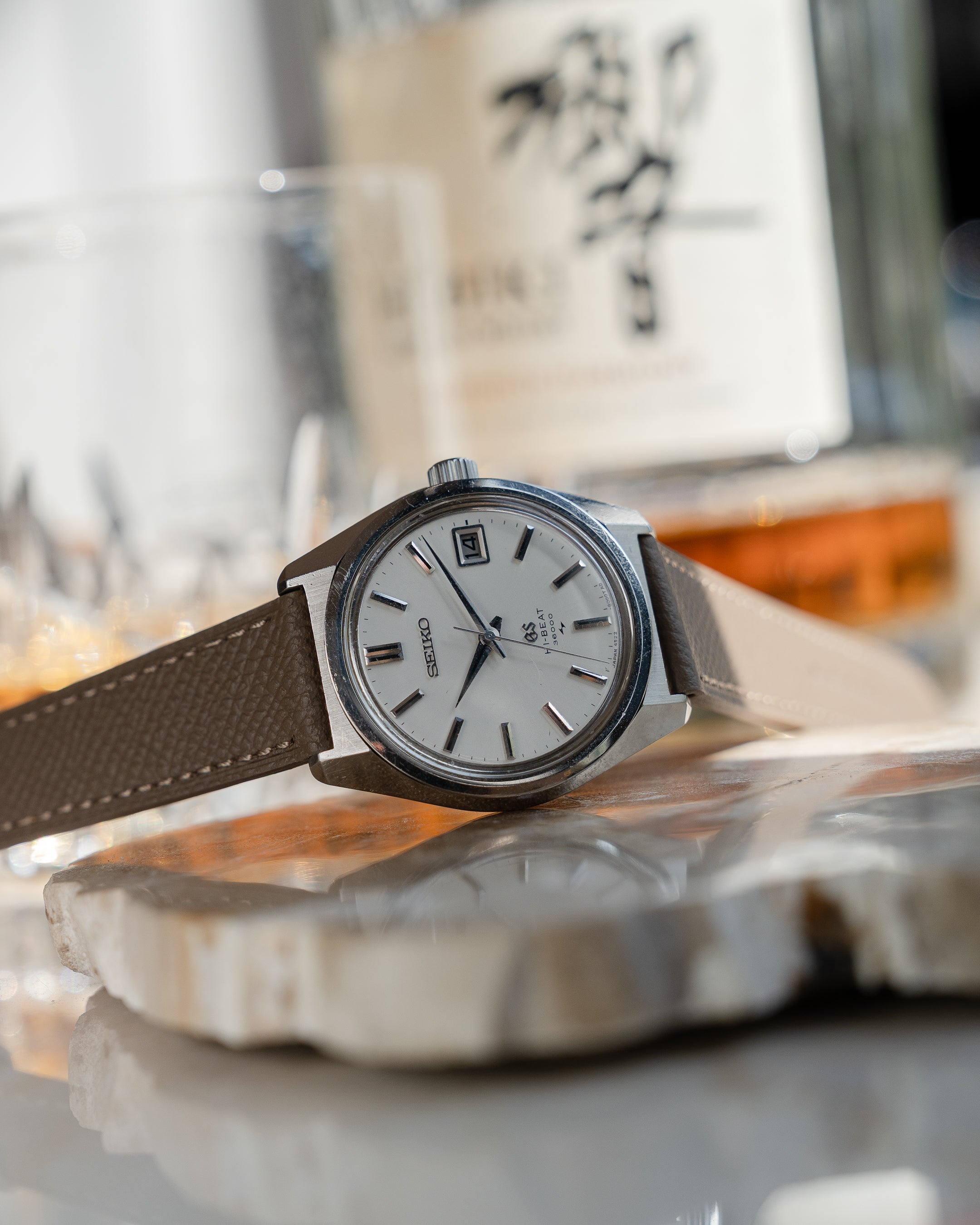 Grand Seiko 4522-8000 in steel, hibeat 1971 Toshiba commemorative edition