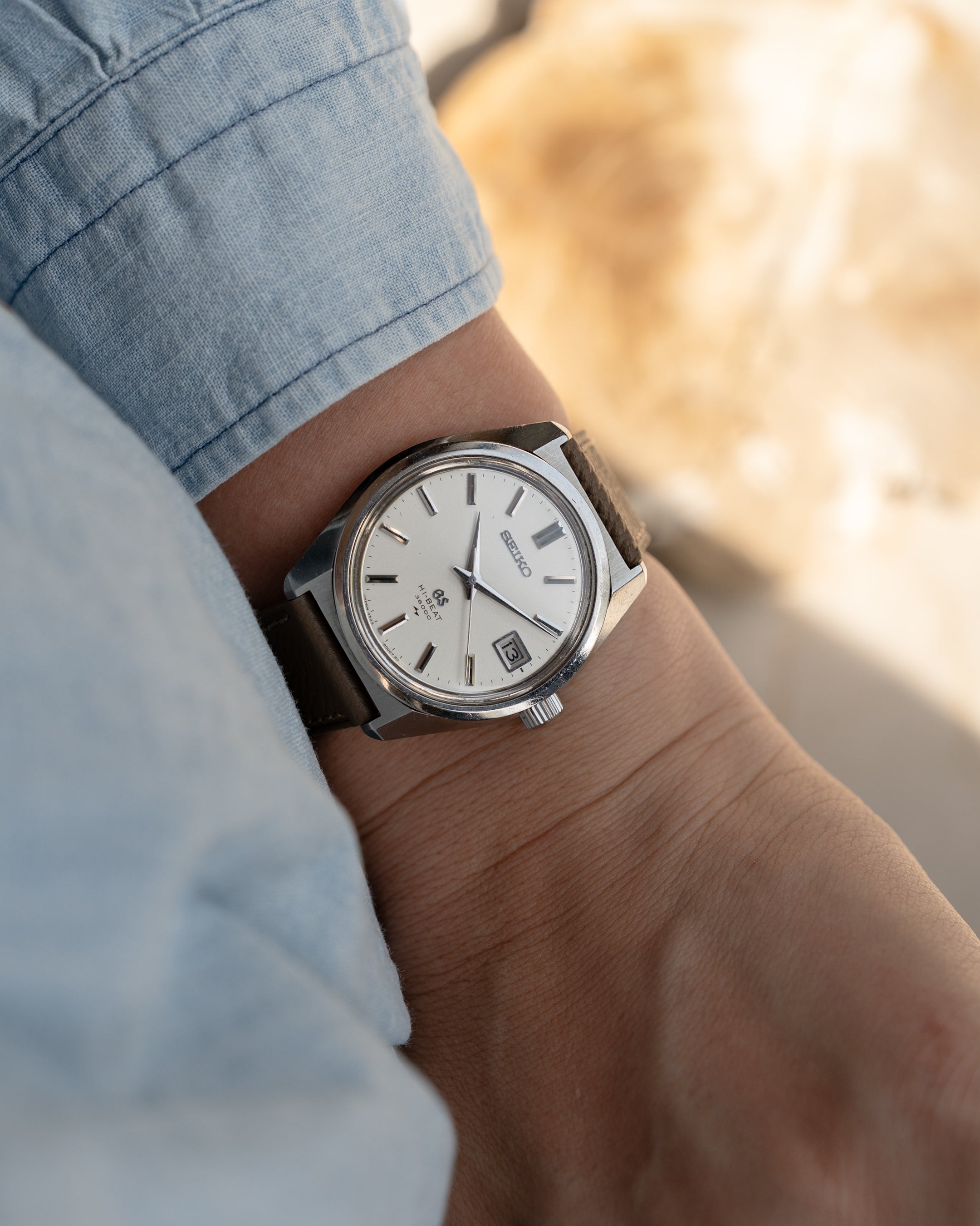 Grand Seiko 4522-8000 in steel, hibeat 1971 Toshiba commemorative edition