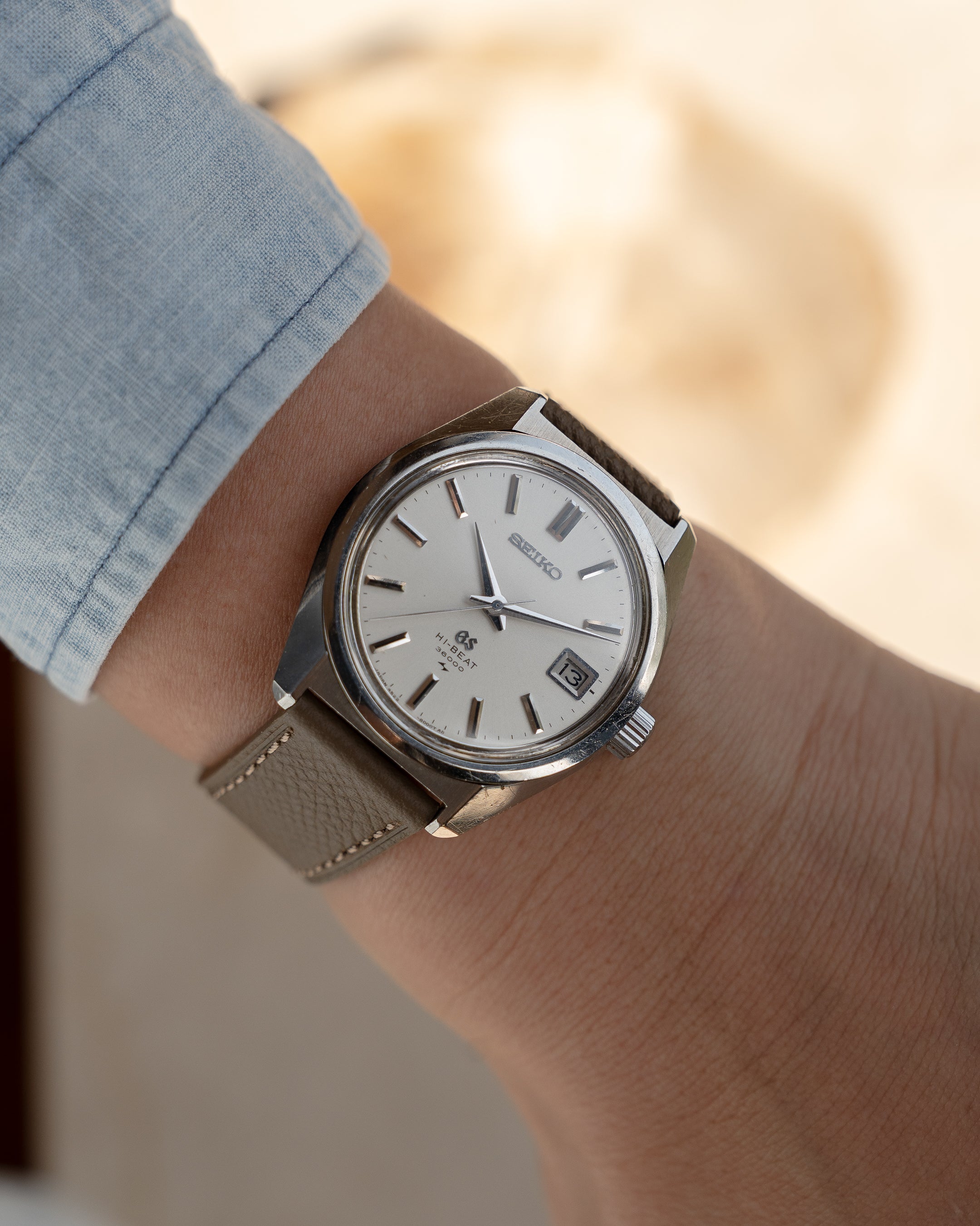 Grand Seiko 4522-8000 in steel, hibeat 1971 Toshiba commemorative edition