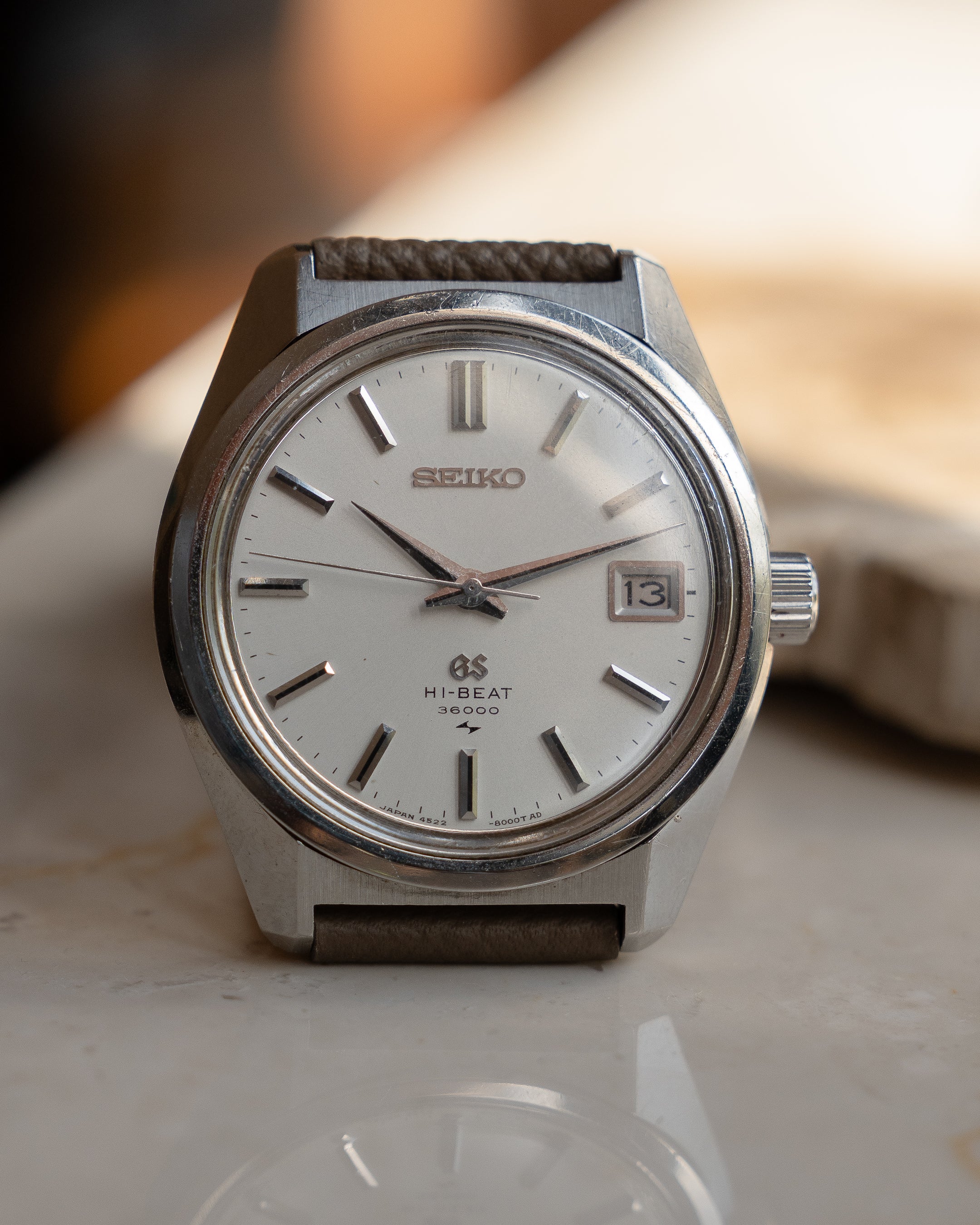 Grand Seiko 4522-8000 in steel, hibeat 1971 Toshiba commemorative