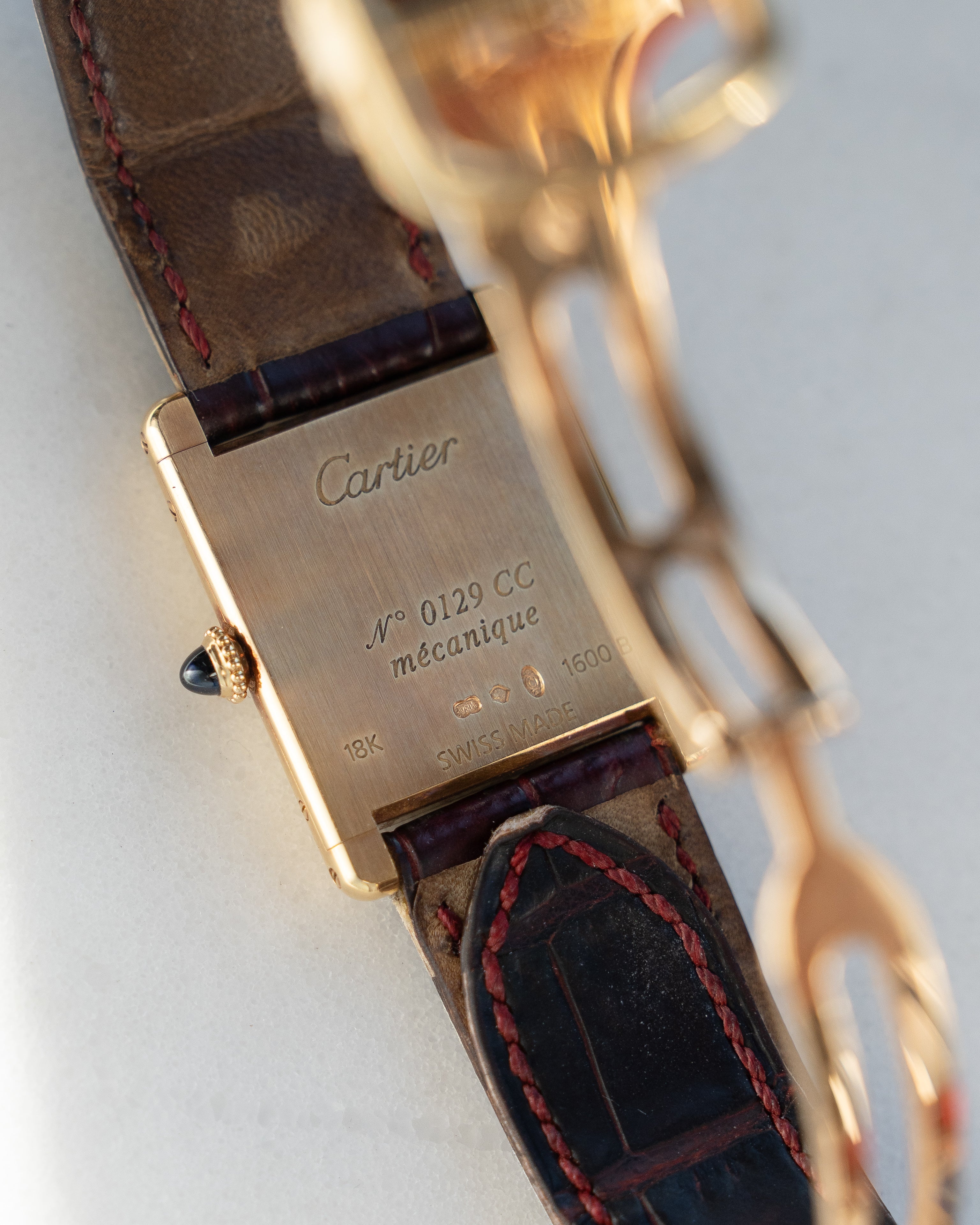 Cartier CPCP "Collection Prive", Tank Louis ref 1600 in yellow gold,  full set