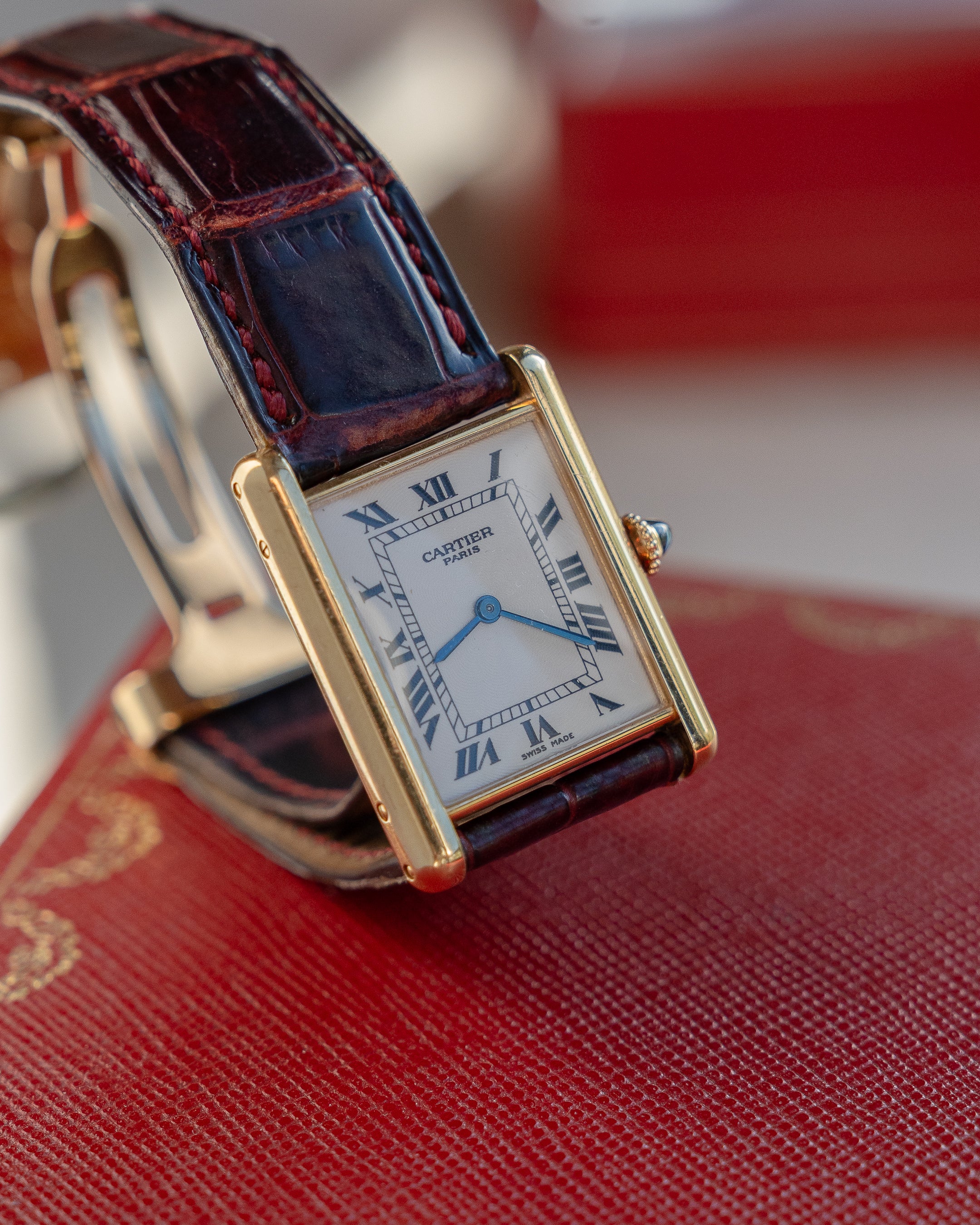 Cartier CPCP "Collection Prive", Tank Louis ref 1600 in yellow gold,  full set