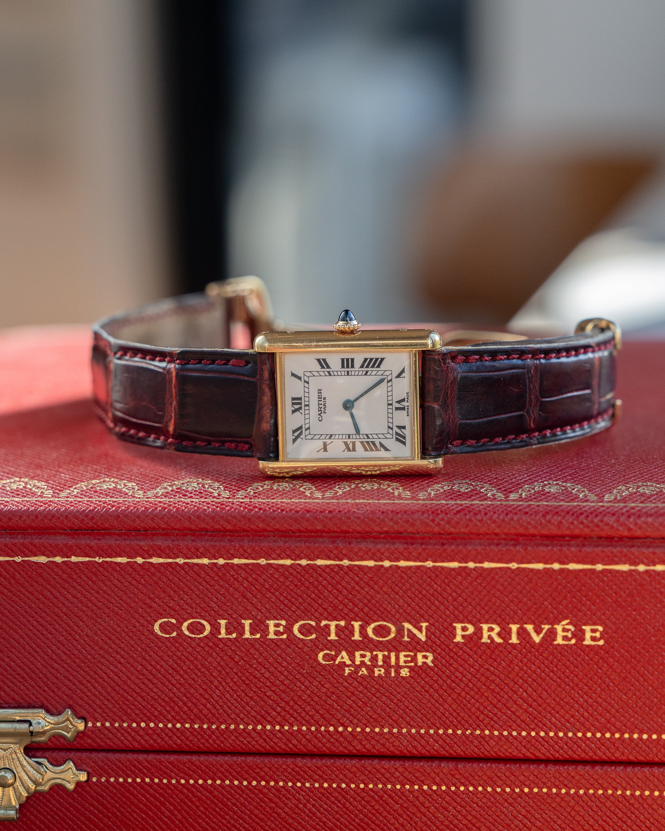 Cartier CPCP "Collection Prive", Tank Louis ref 1600 in yellow gold,  full set