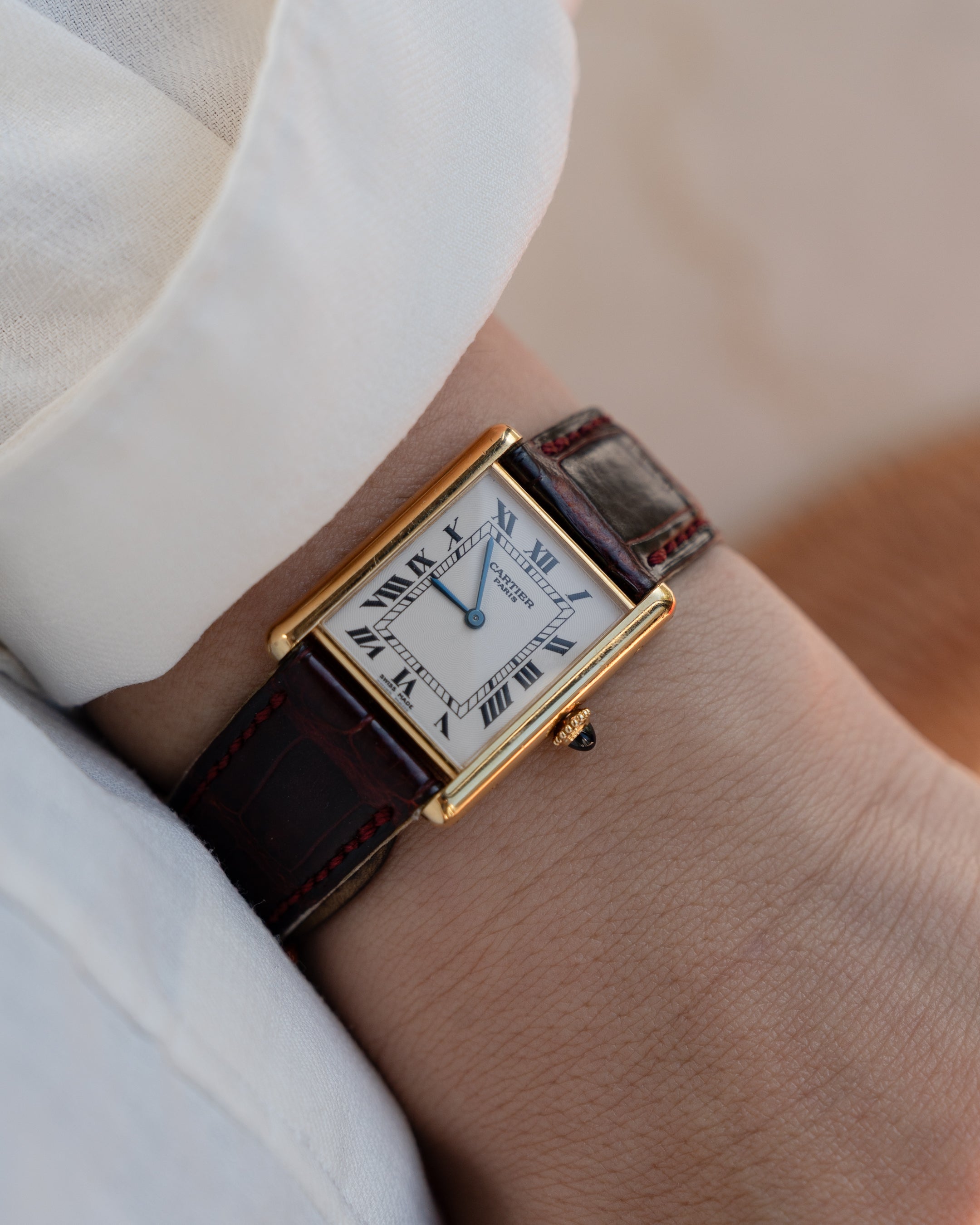 Cartier CPCP "Collection Prive", Tank Louis ref 1600 in yellow gold,  full set