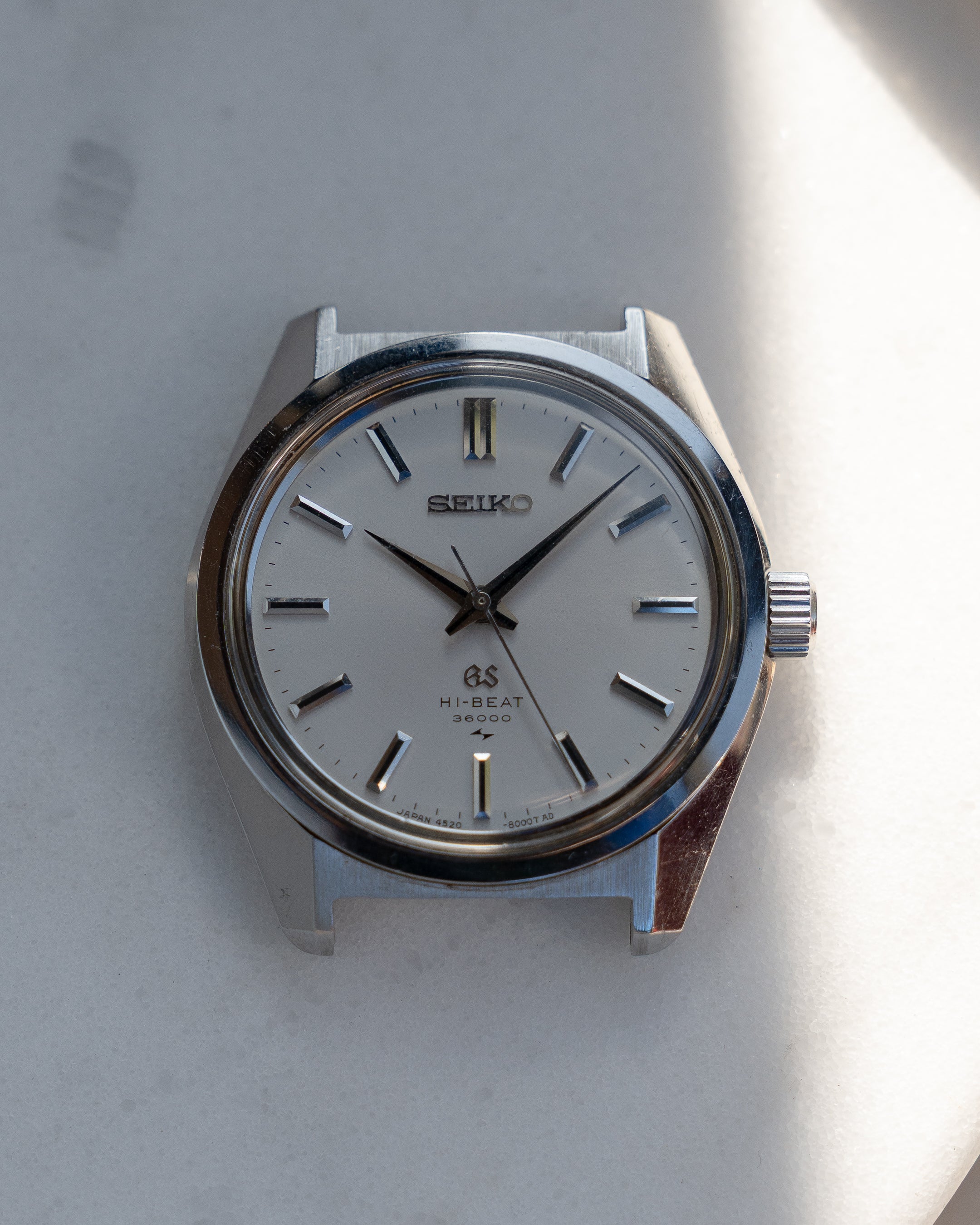 Grand Seiko 4520-8000 hibeat in steel from October 1968