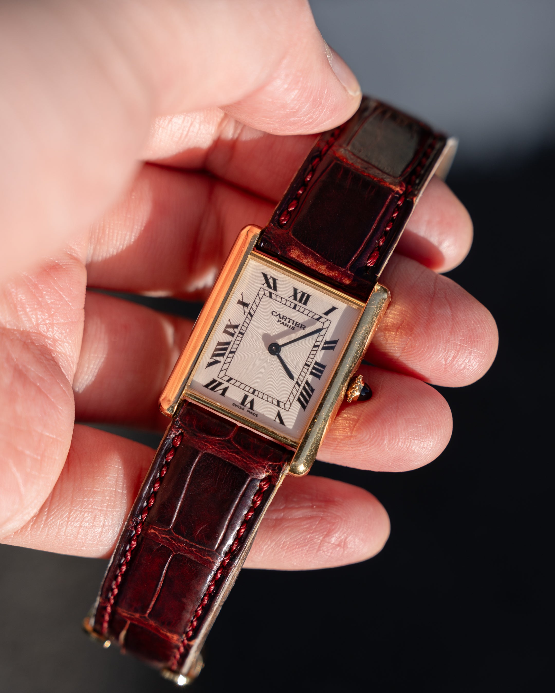 Cartier CPCP "Collection Prive", Tank Louis ref 1600 in yellow gold,  full set