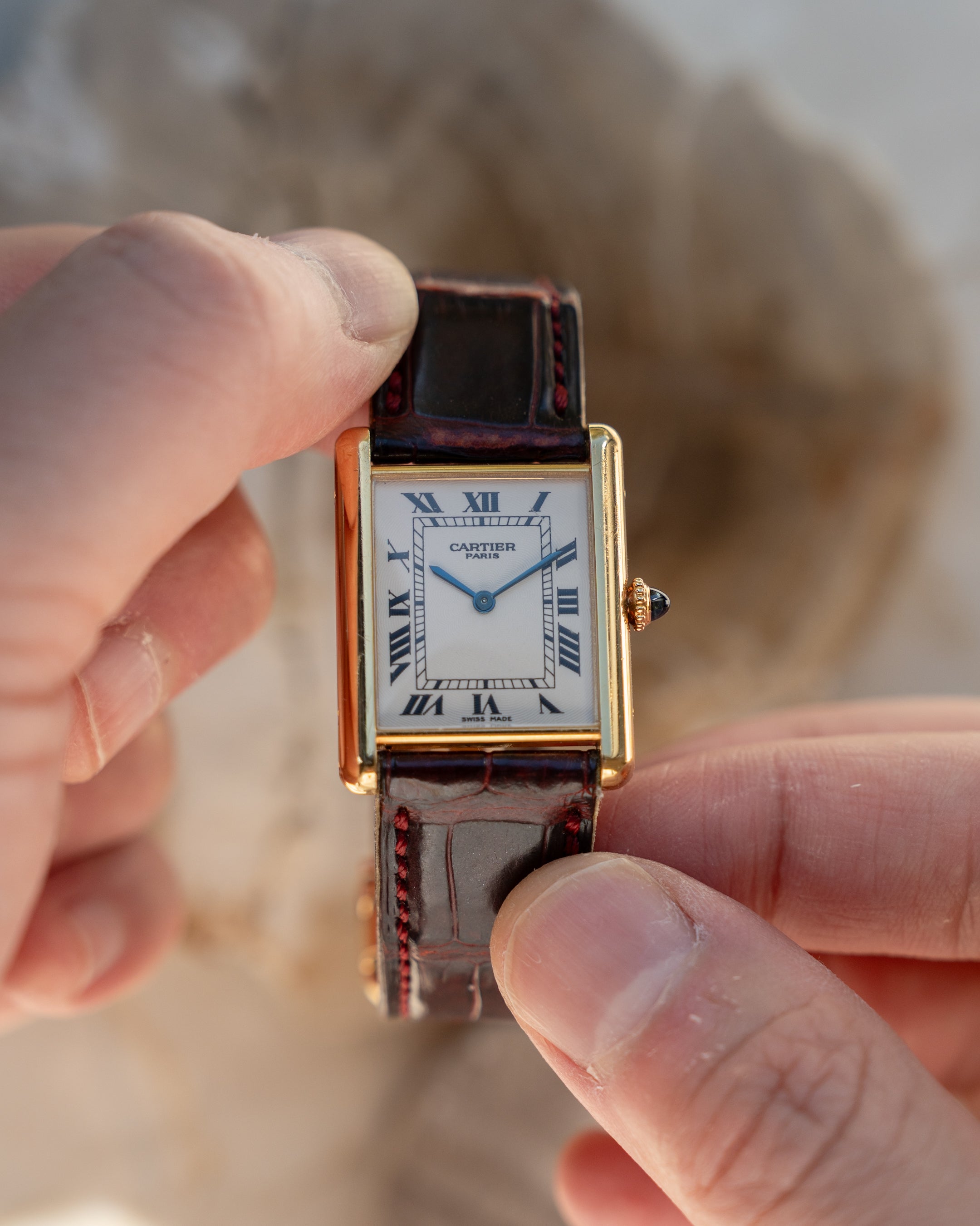 Cartier CPCP "Collection Prive", Tank Louis ref 1600 in yellow gold,  full set