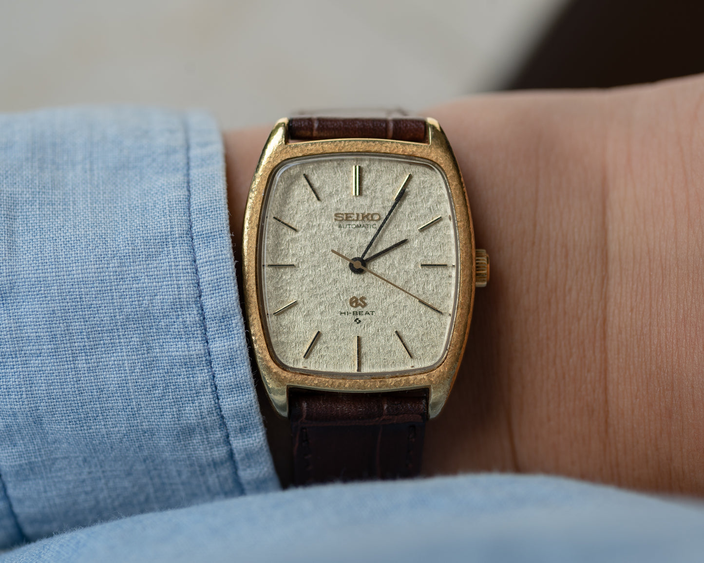 Grand Seiko 5641-5000 "snowflake" dial in 18k gold July 1971