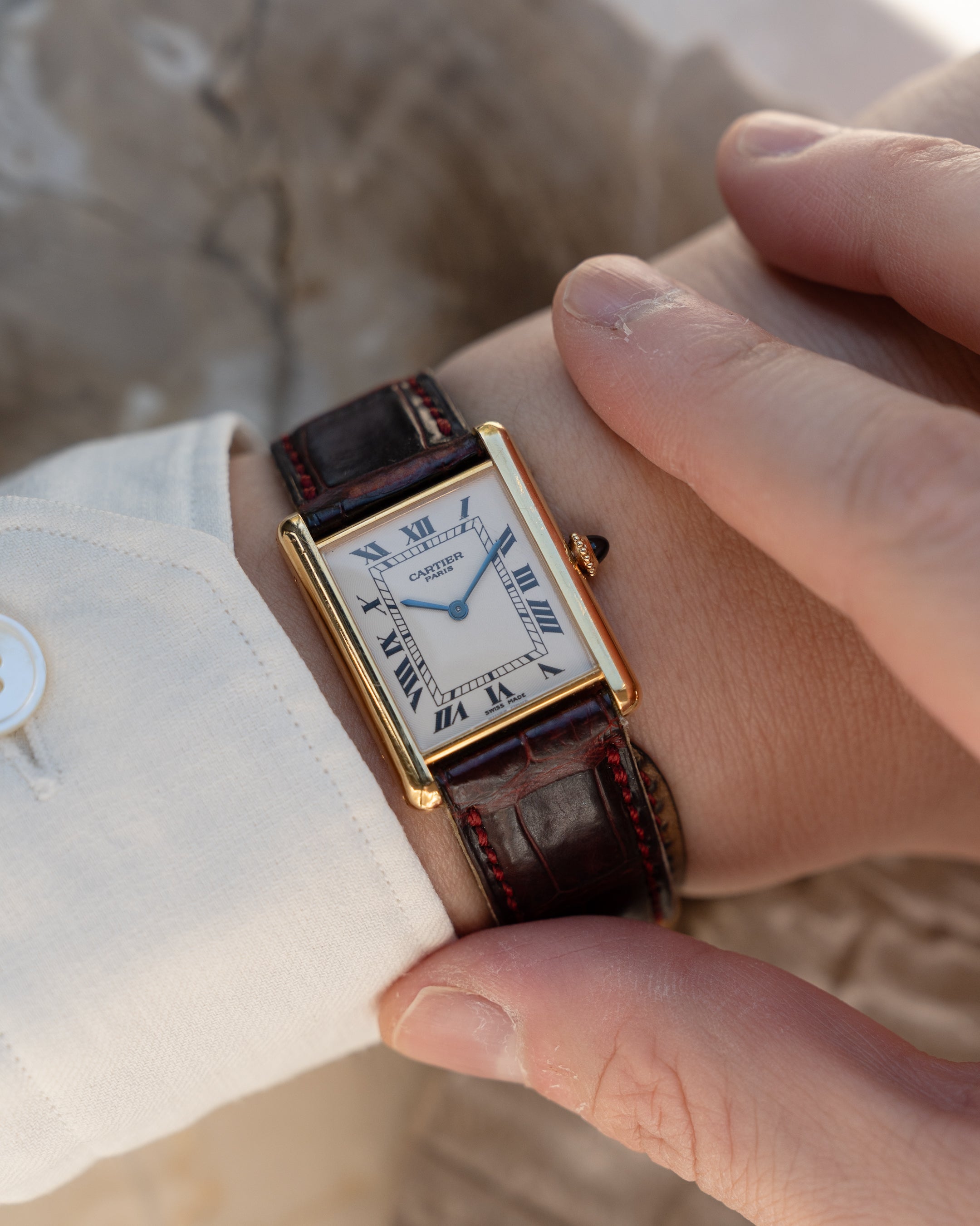 Cartier CPCP "Collection Prive", Tank Louis ref 1600 in yellow gold,  full set