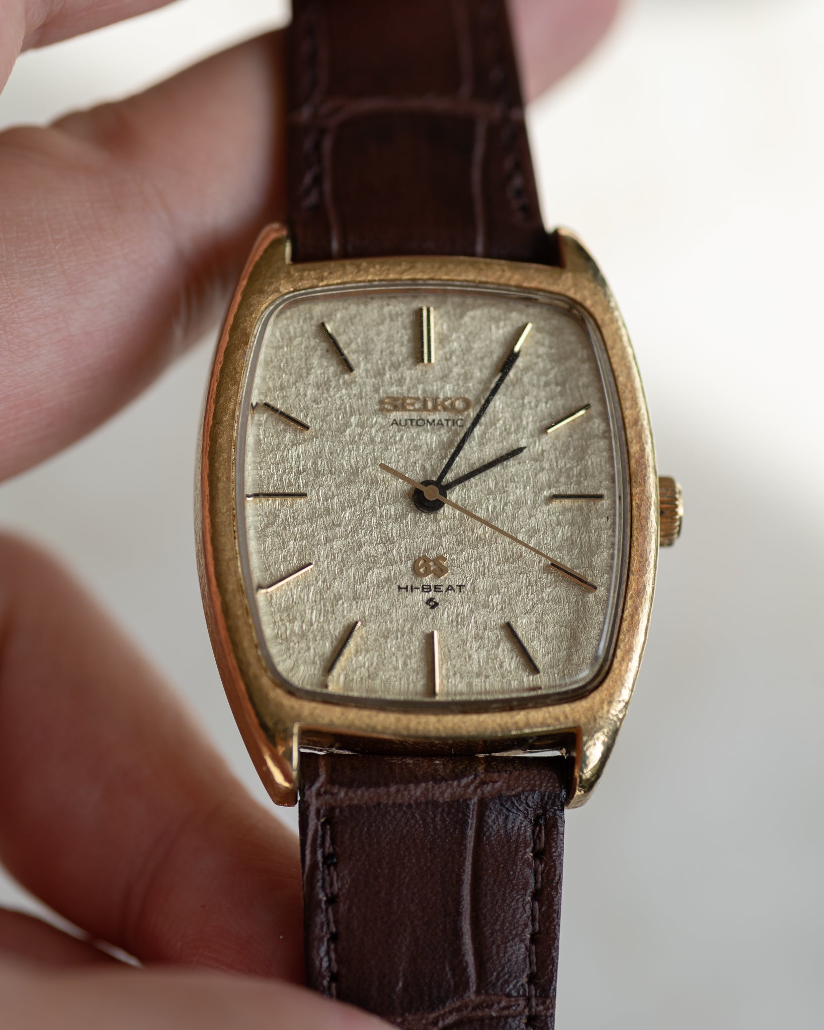 Grand Seiko 5641 5000 snowflake dial in 18k gold July 1971 Special Dial