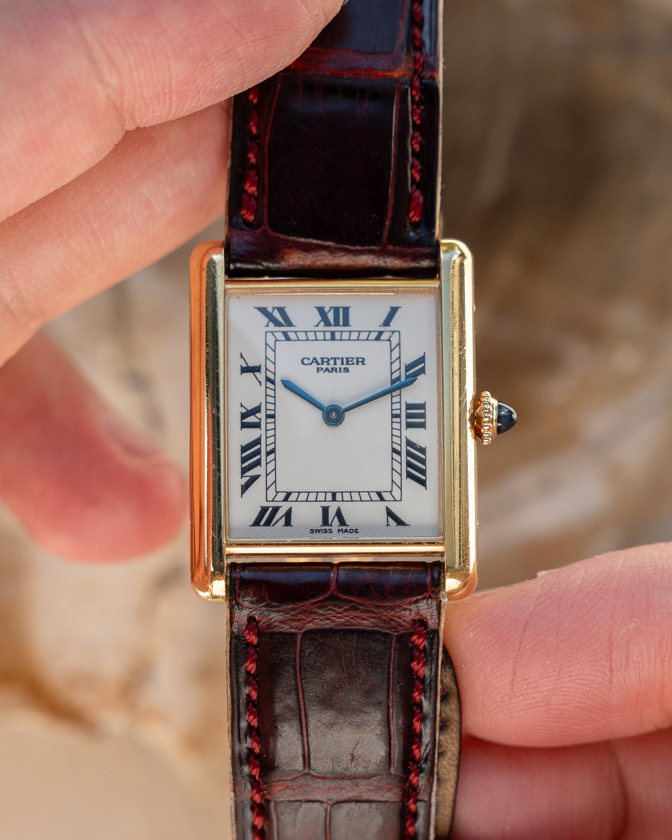 Cartier CPCP "Collection Prive", Tank Louis ref 1600 in yellow gold,  full set