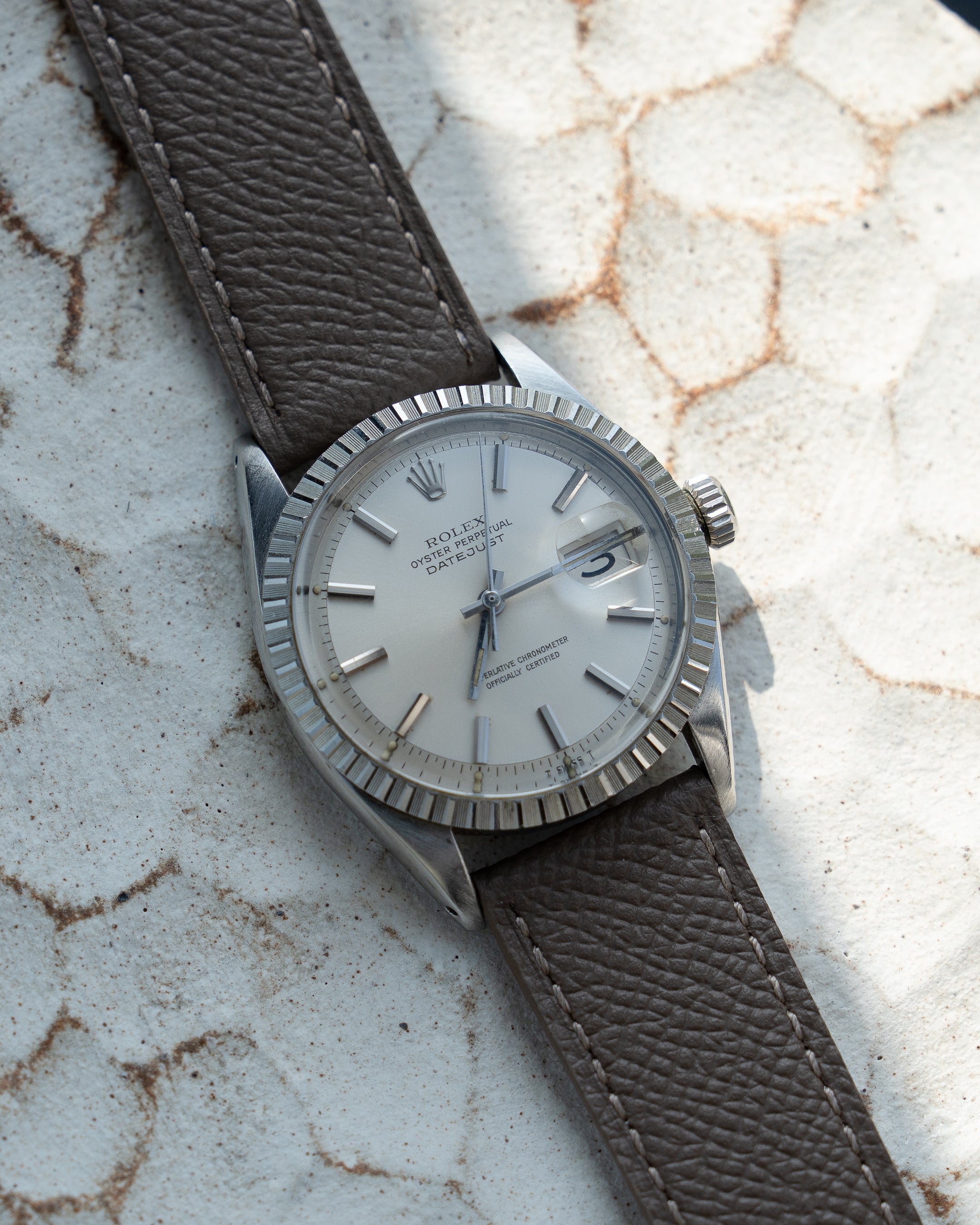 Rolex Datejust ref 1603 in steel, silver dial